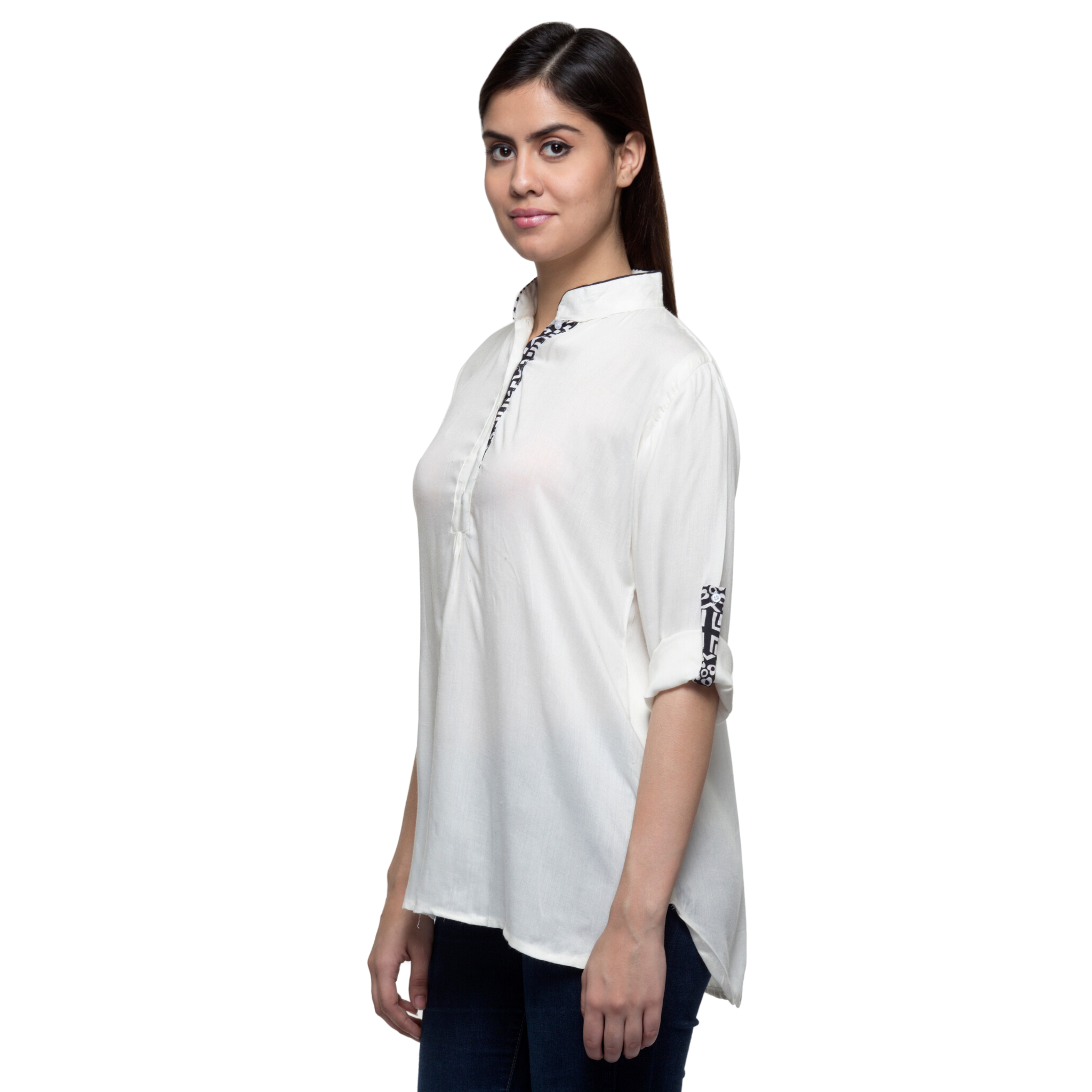 White Solid Top