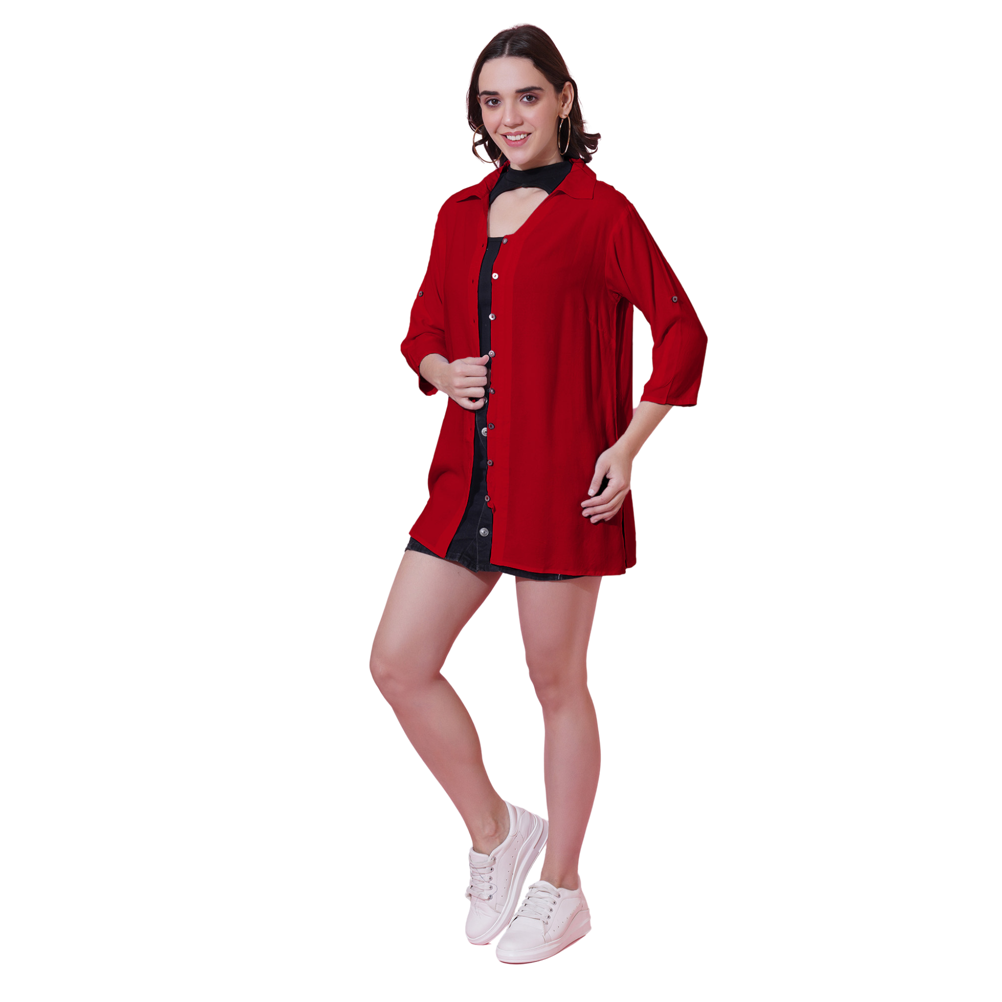 Red Oversize Shirt
