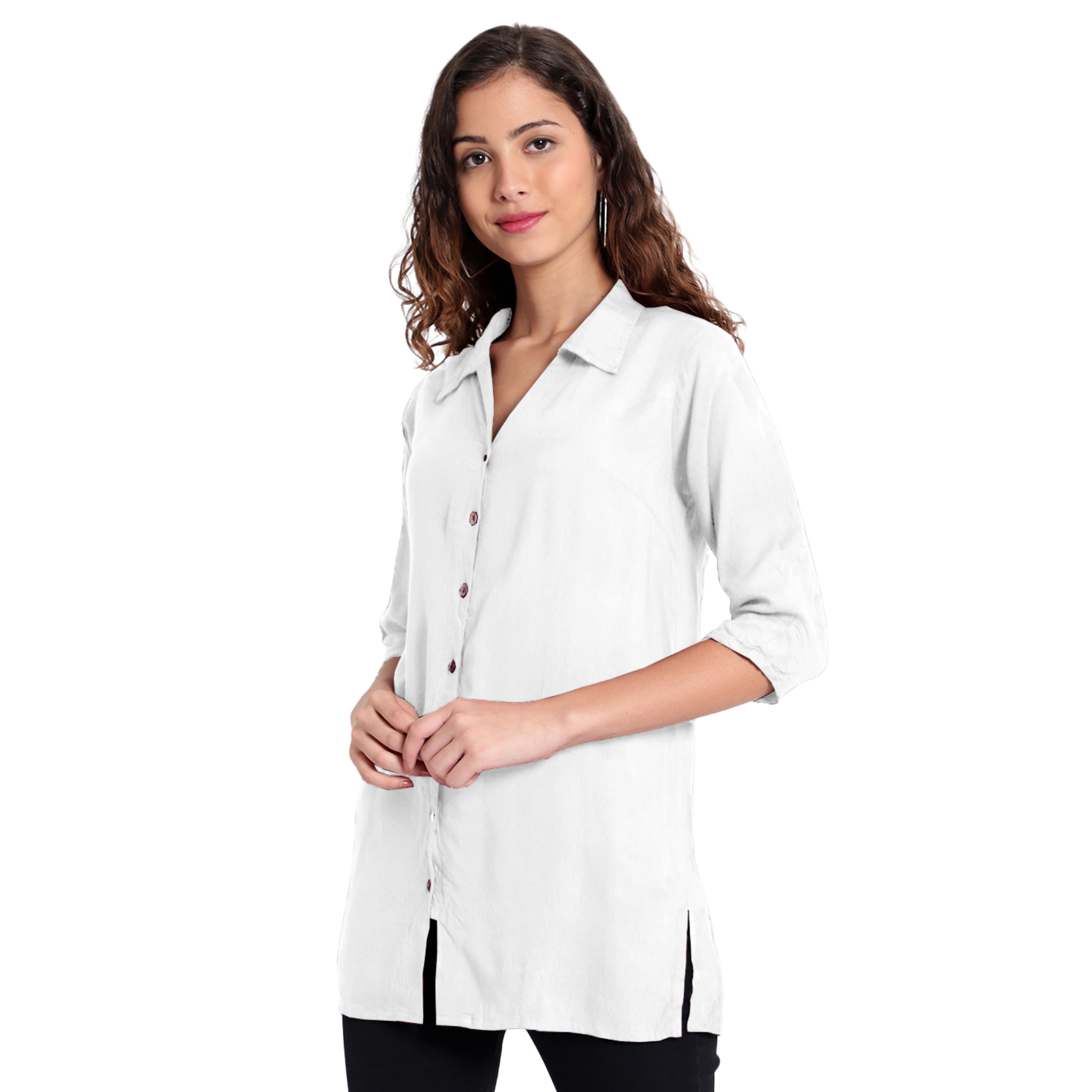 White Longline Shirt