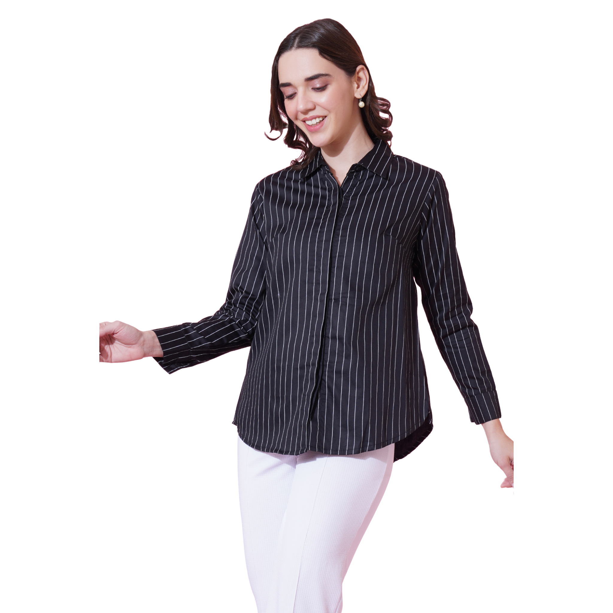 Black Stripe Formal Shirt