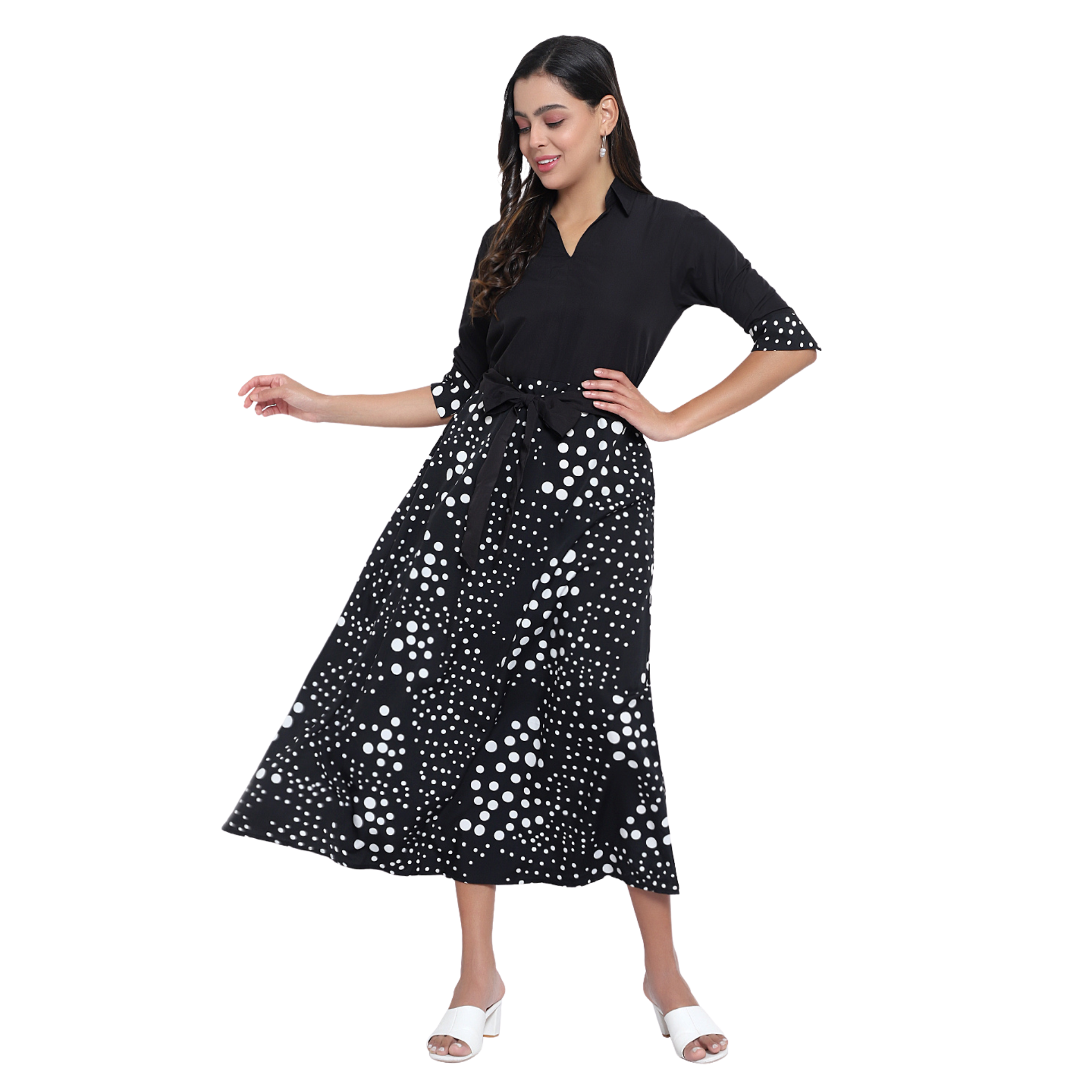Black & White Polka Dot Dress
