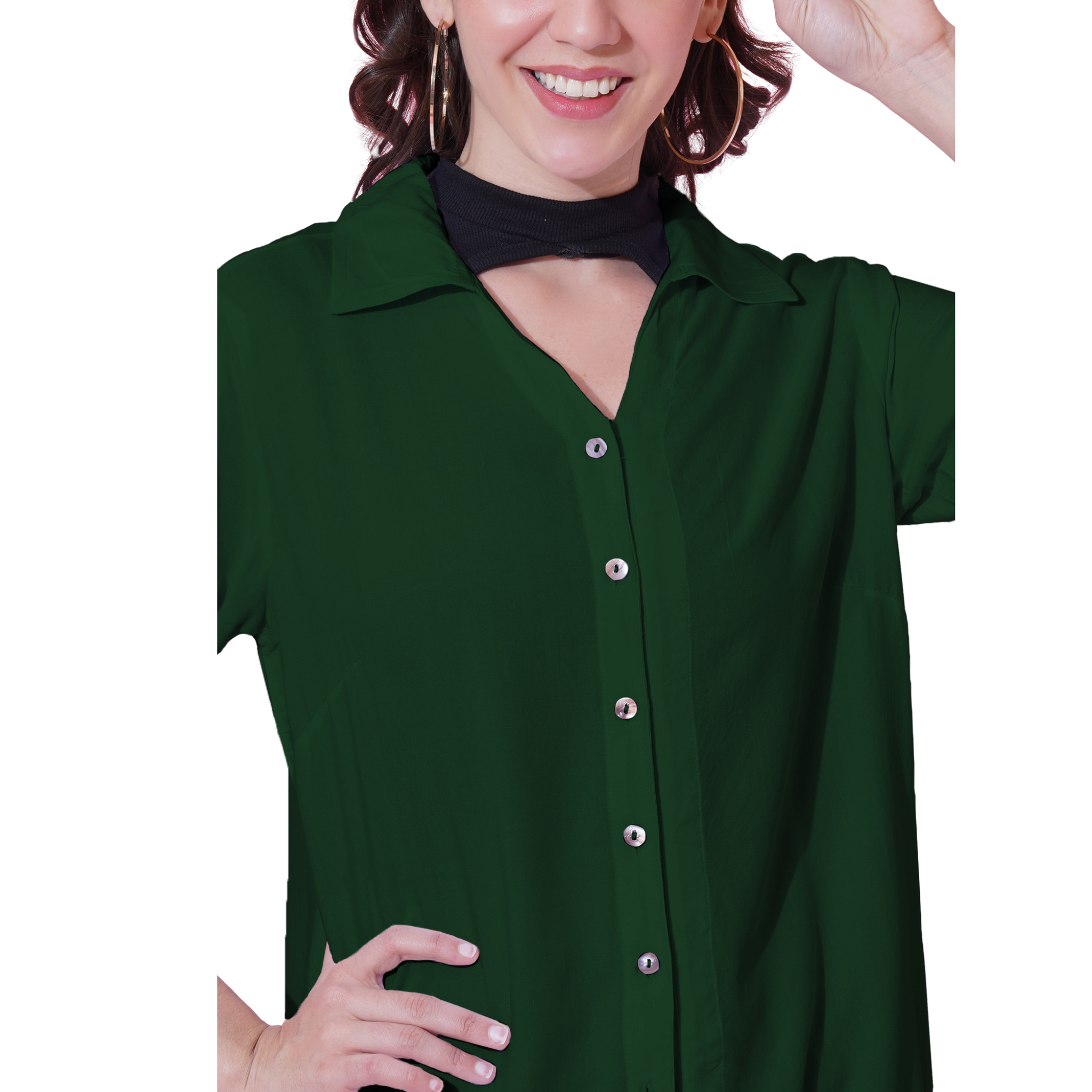 Dark Green Oversize Shirt