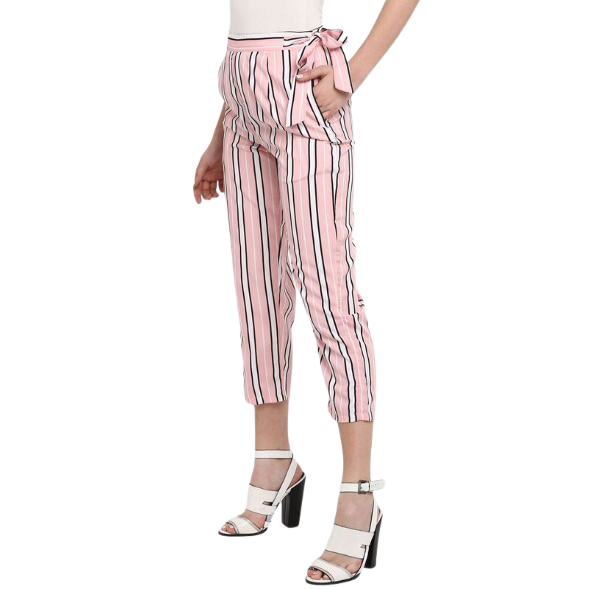 Pink Stripe Culottes