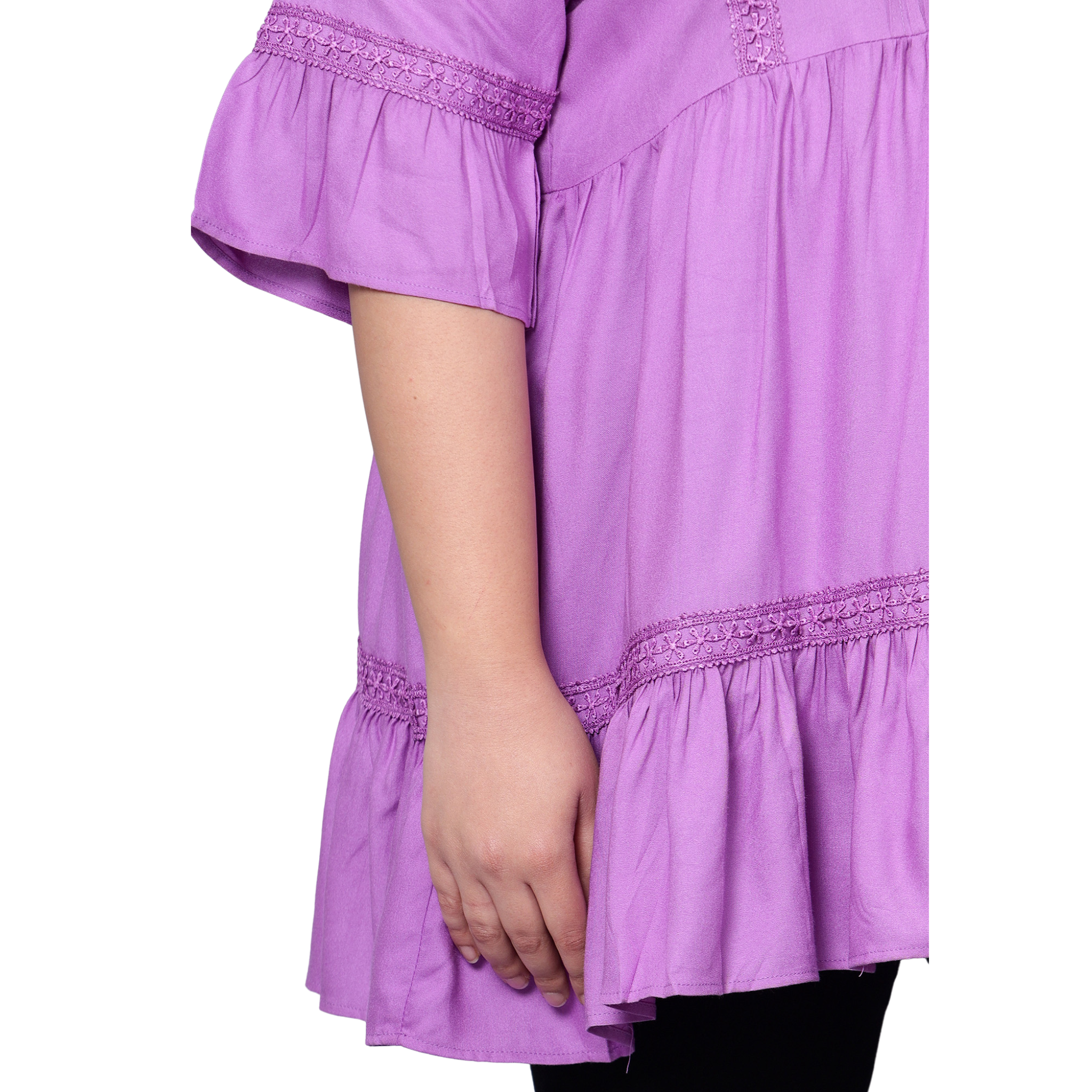 Lavender Lace Plus Size Tunic