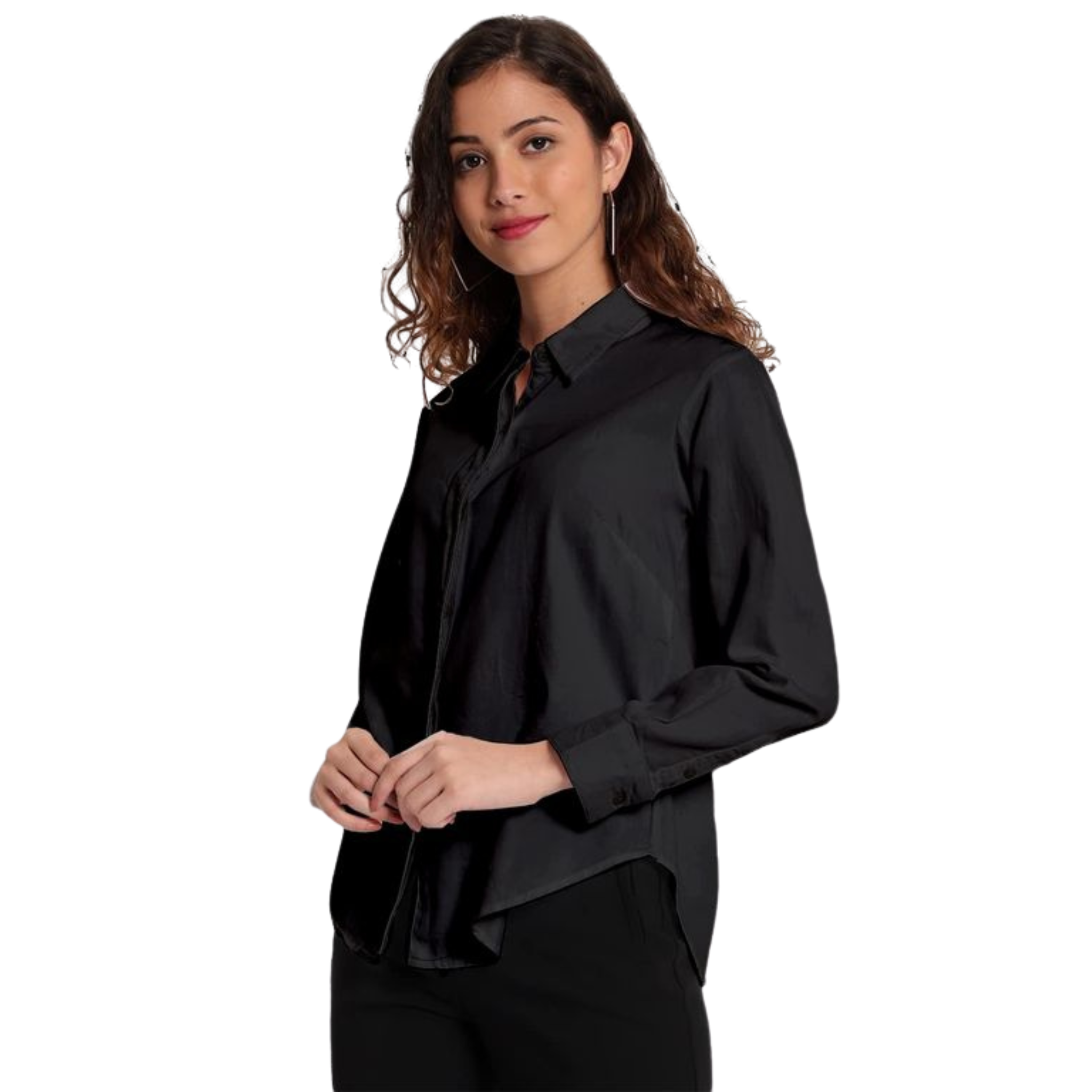 Black Slim Fit Formal Shirt