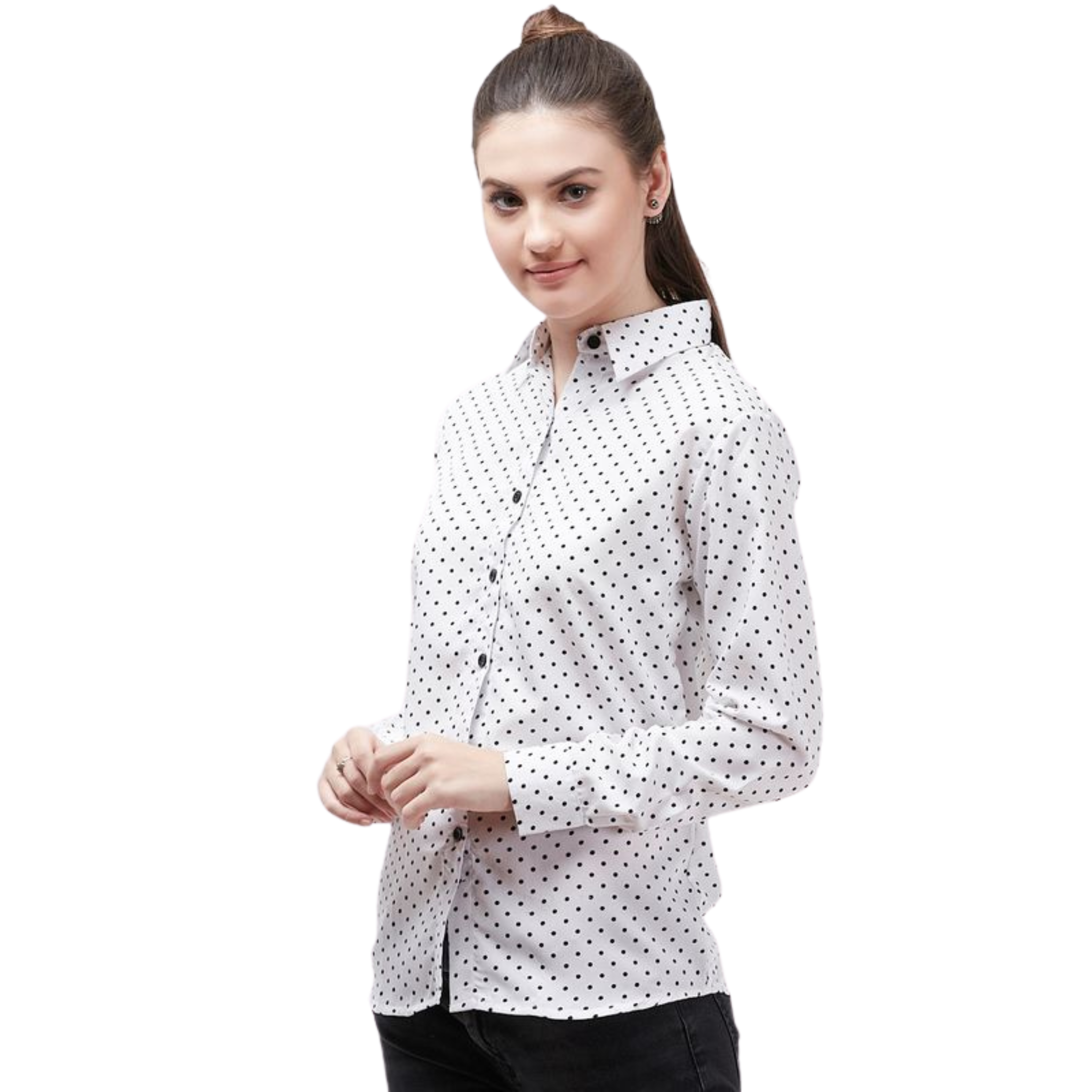 White Polka Dot Shirt