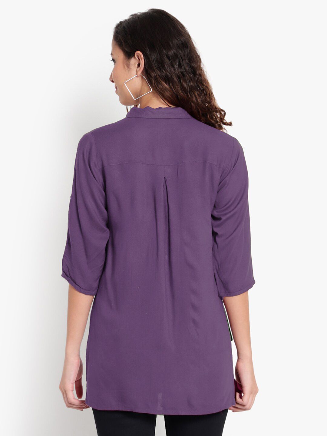 Lavender Longline Shirt — view 12