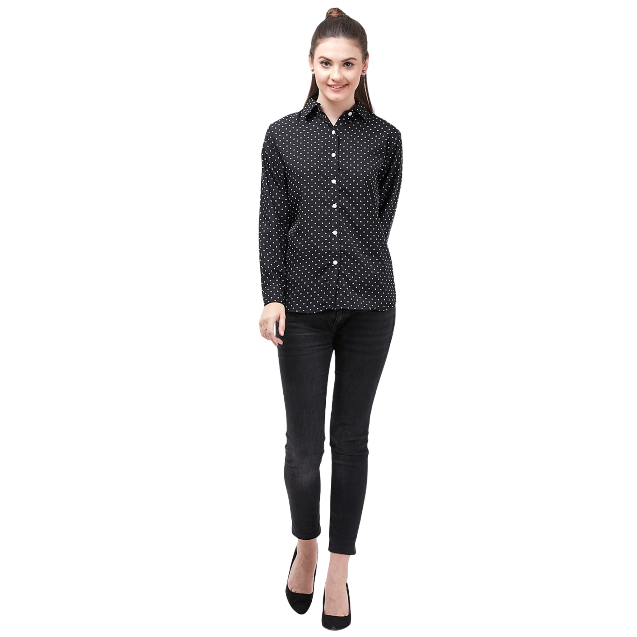 Black Polka Dot Shirt