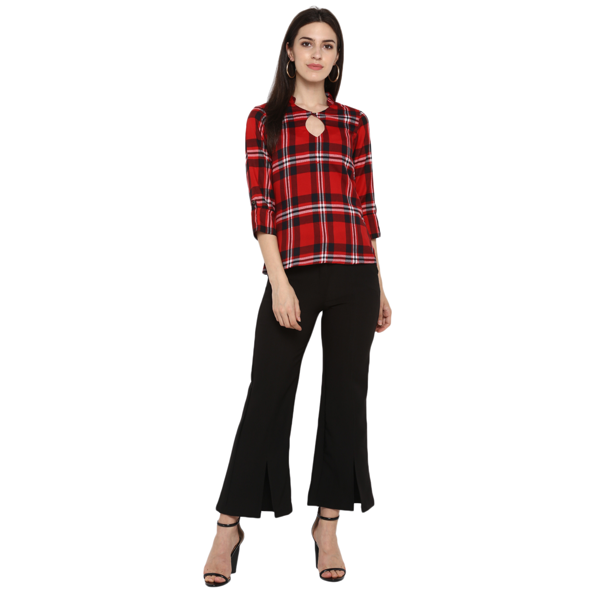 Red And Black Checkered Top