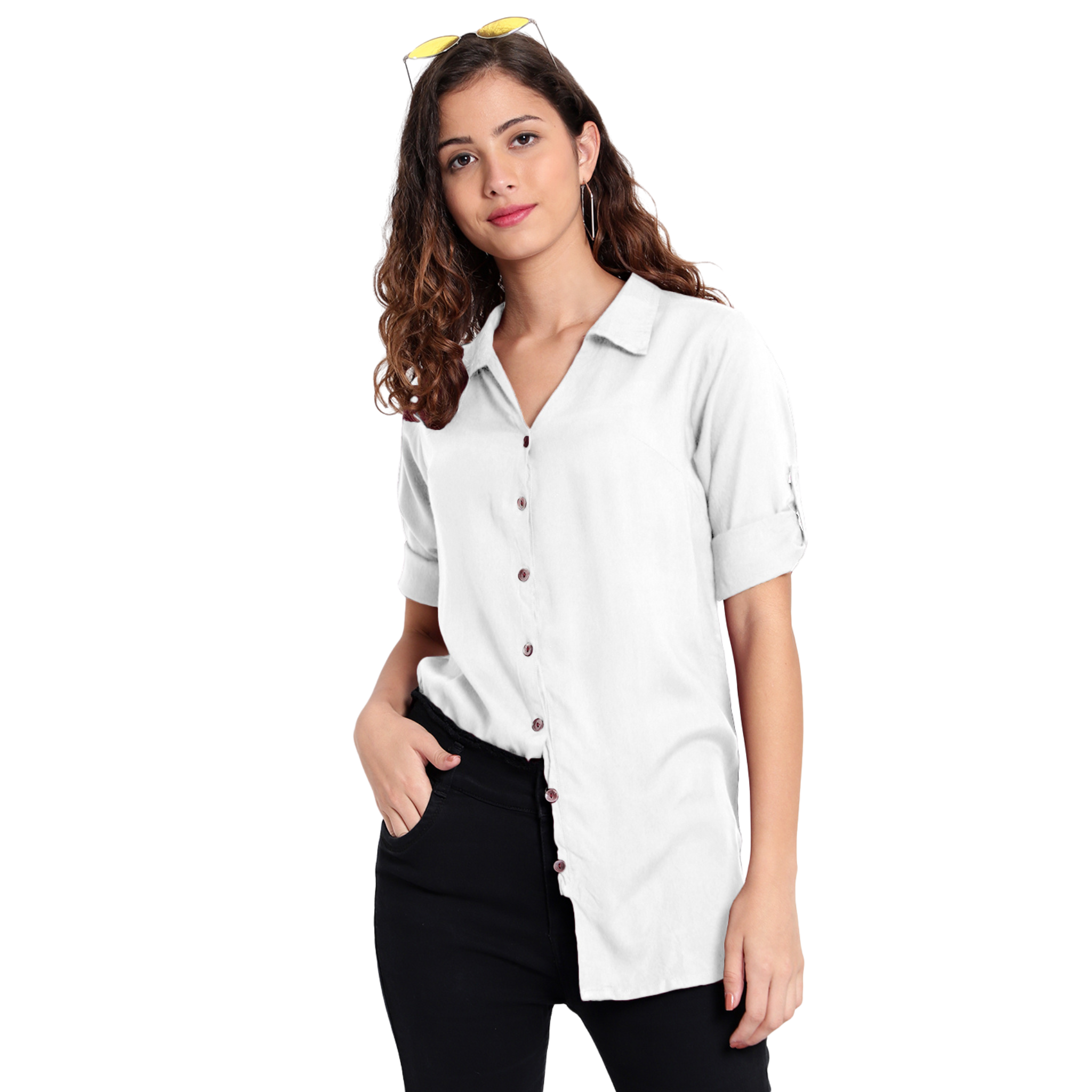 White Longline Shirt