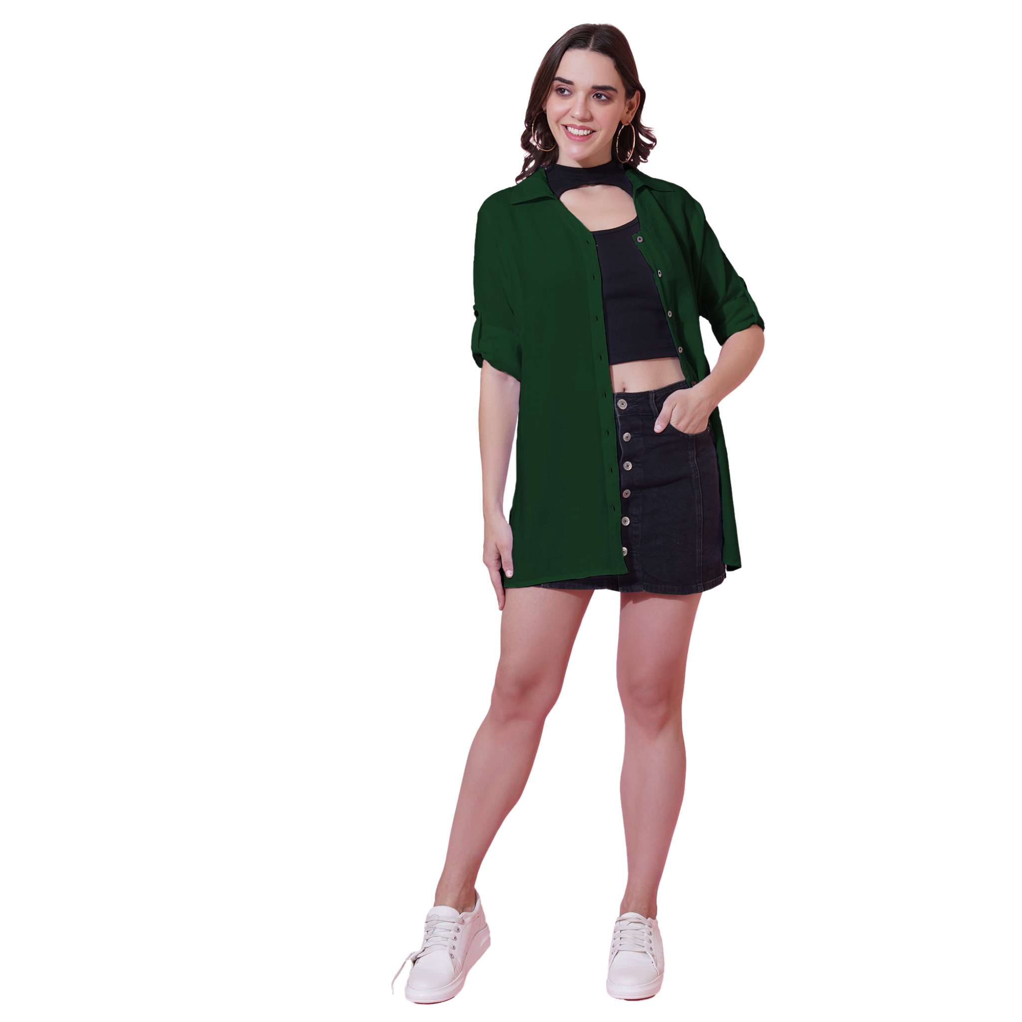 Dark Green Oversize Shirt