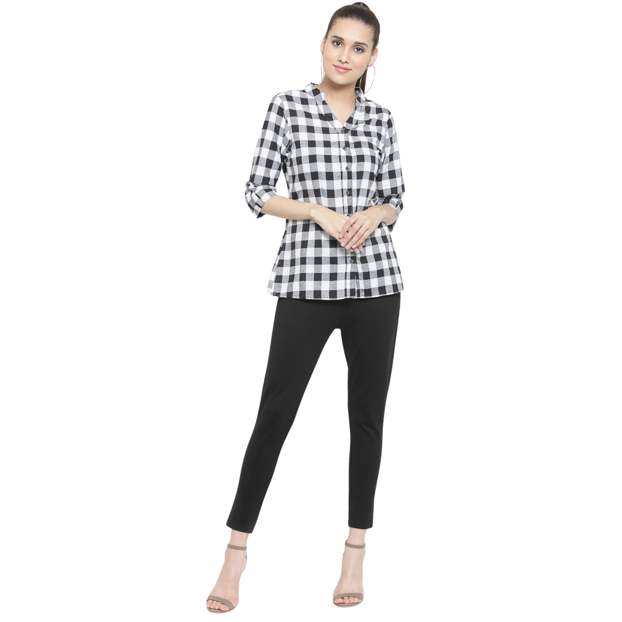 Black Checkered Shirt