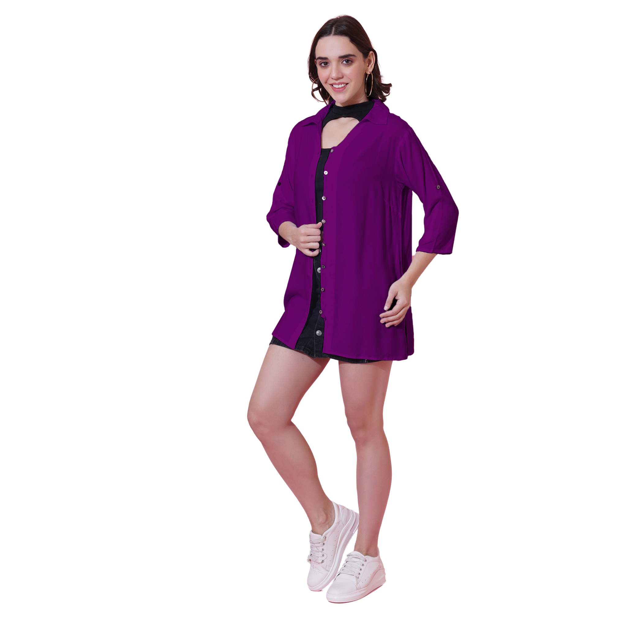 Purple Oversize Shirt