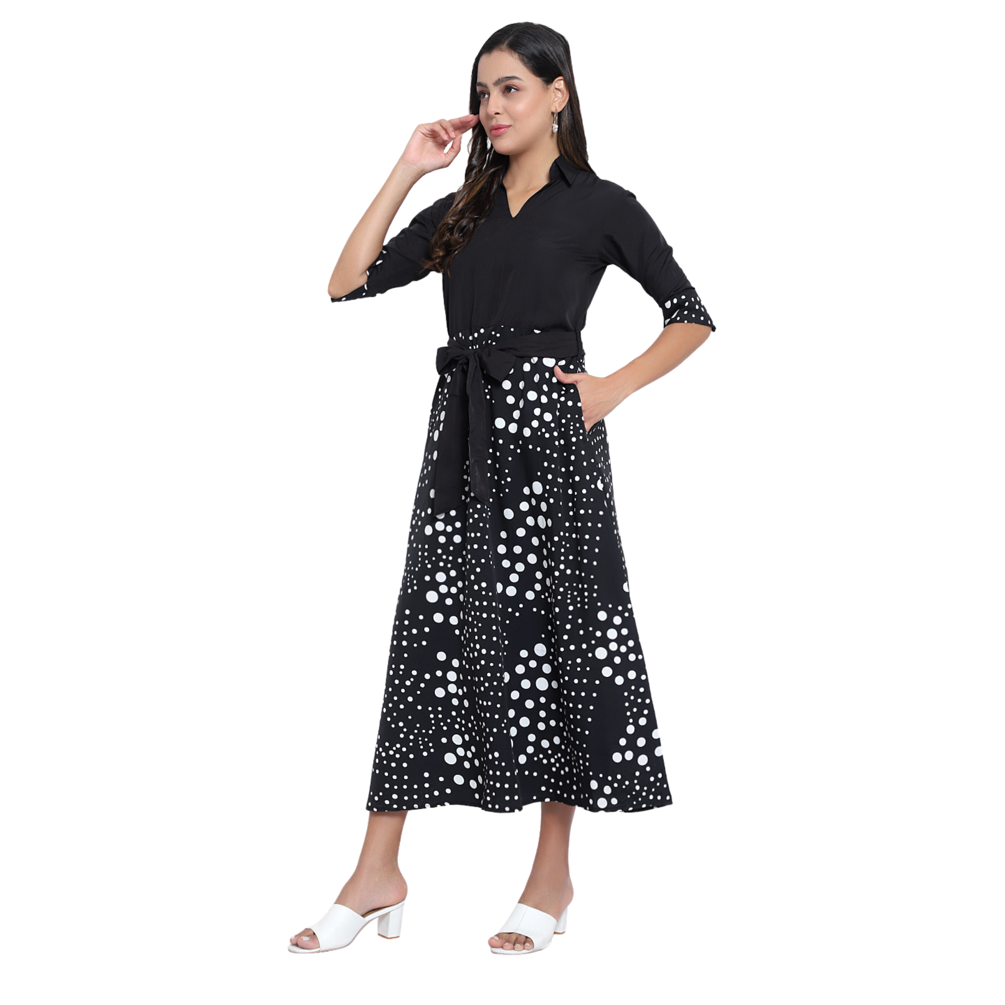 Black & White Polka Dot Dress