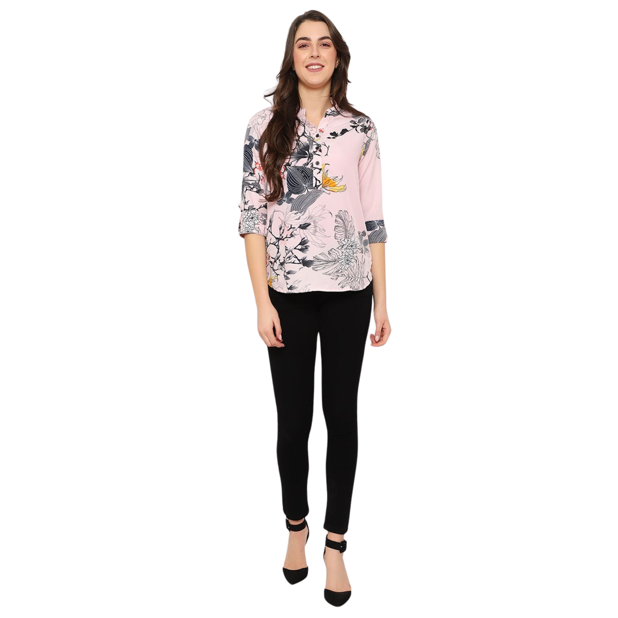Pink Floral Print Tunic