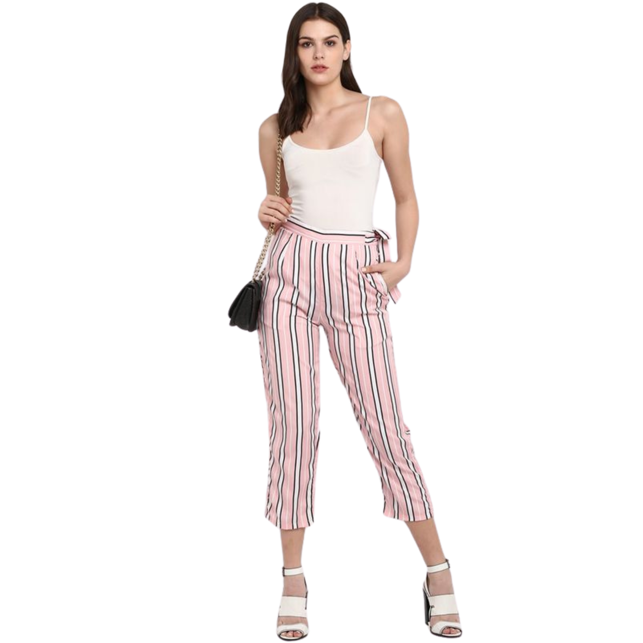 Pink Stripe Culottes