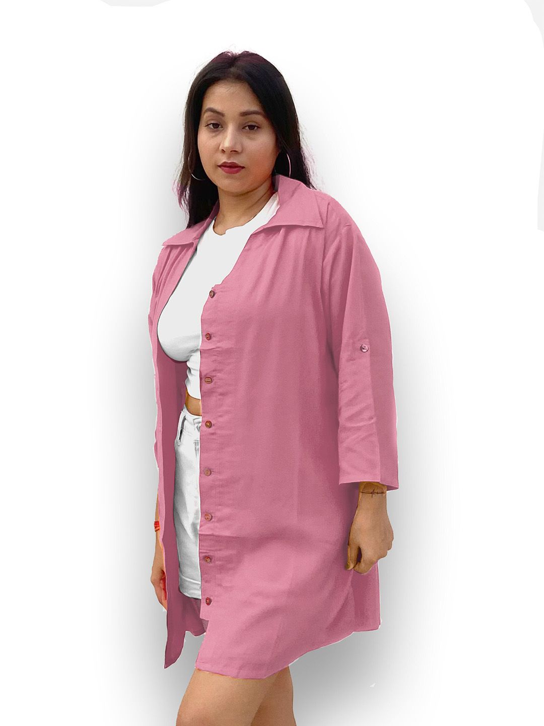 Pink Oversize Shirt — view 4