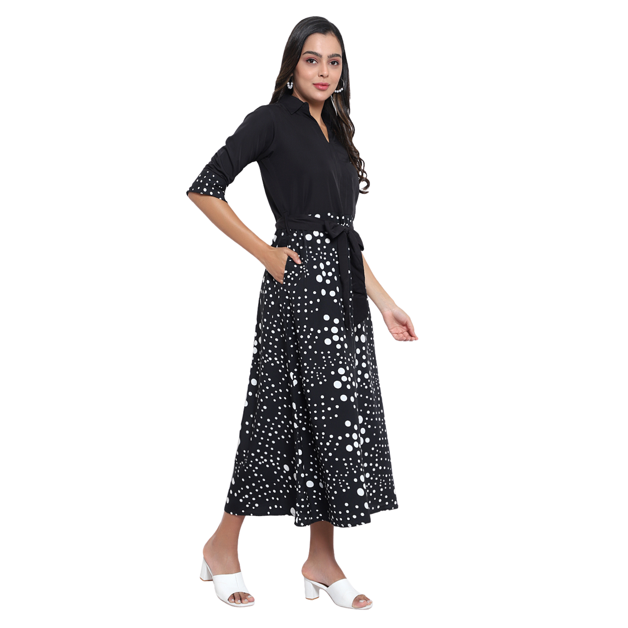 Black & White Polka Dot Dress
