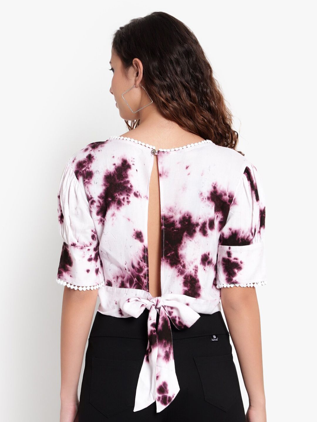 Purple Tie and Dye Top — view 11