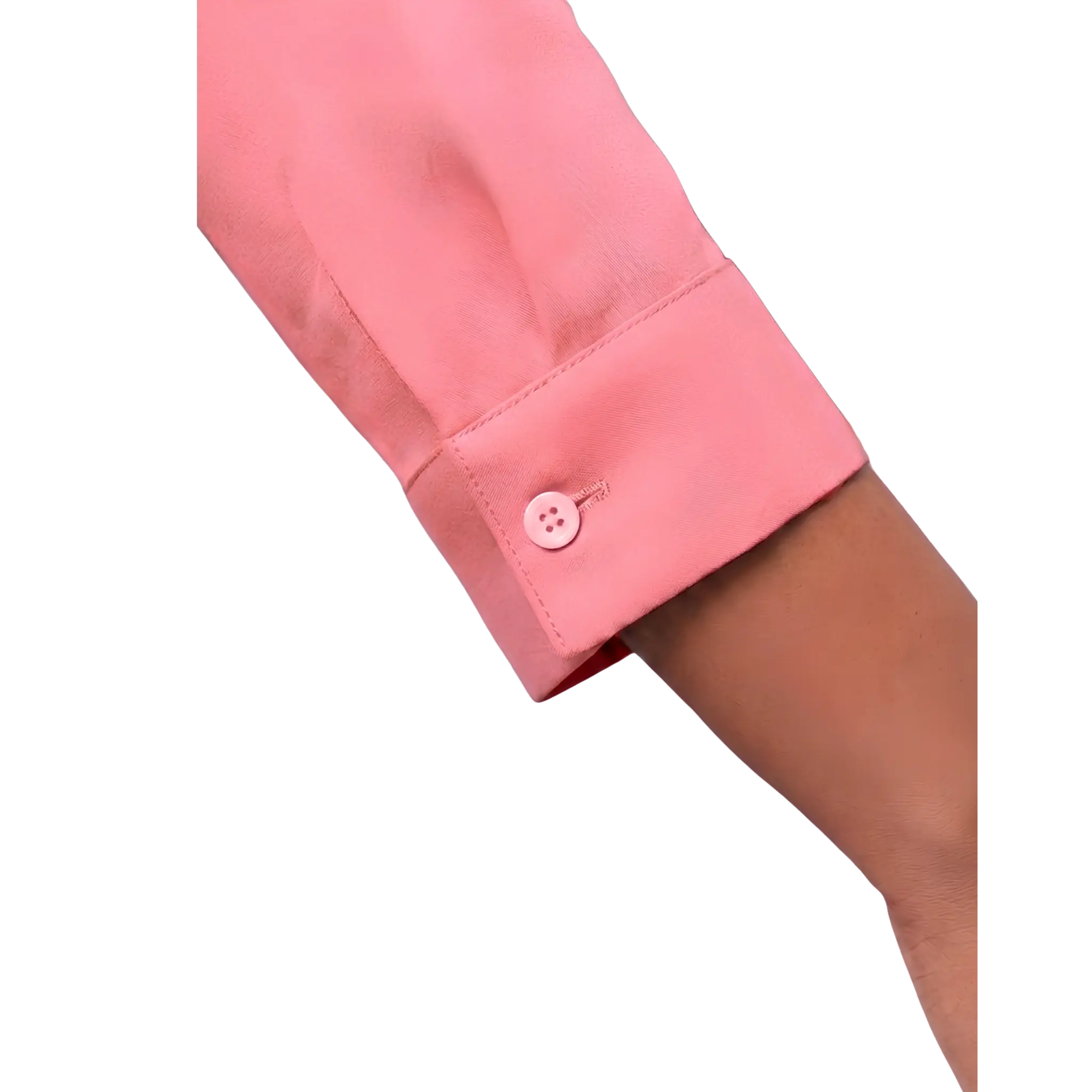 Pink Rayon Concealed Plus Size Tunic
