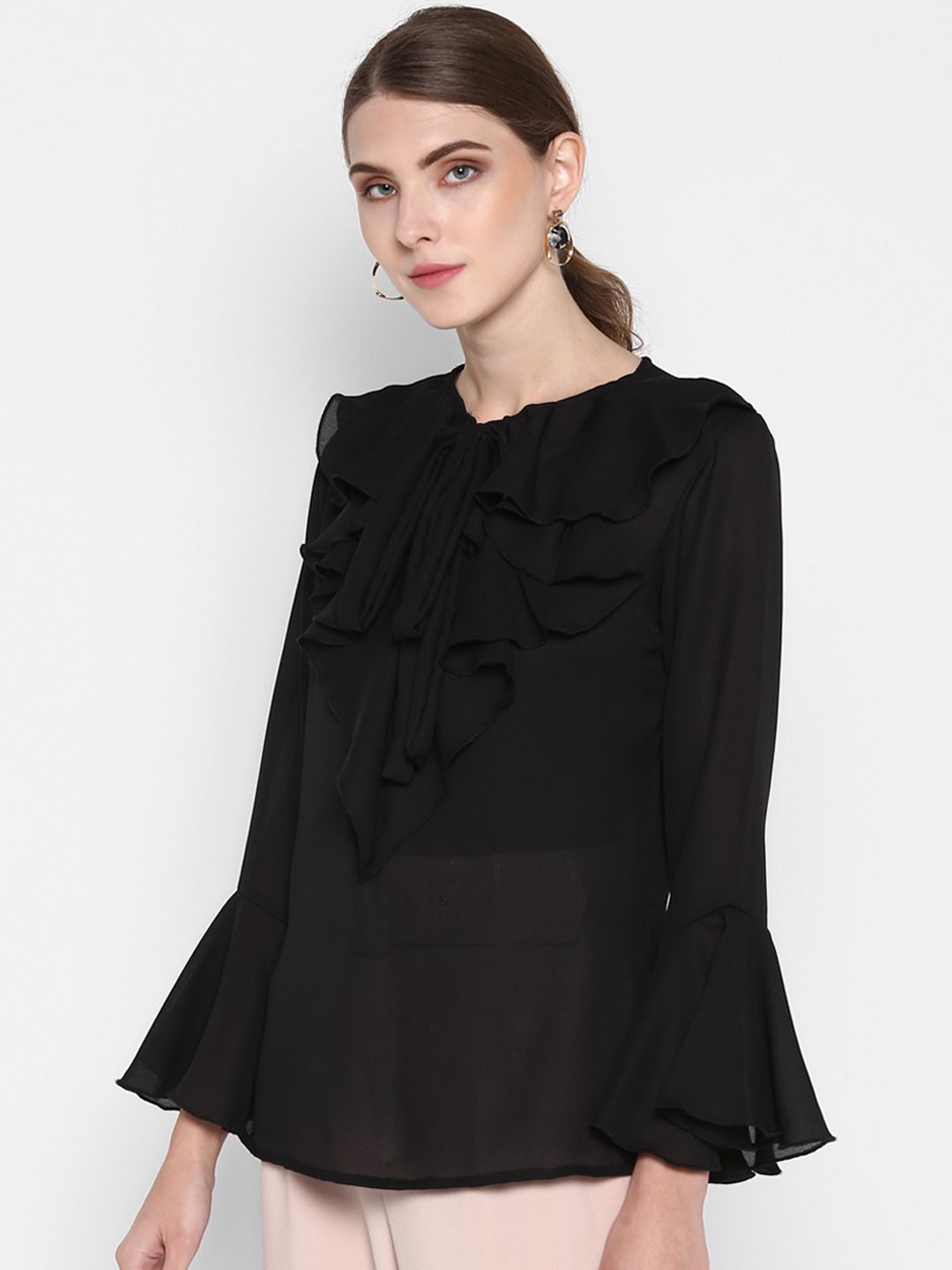 Black Flared Top — view 8