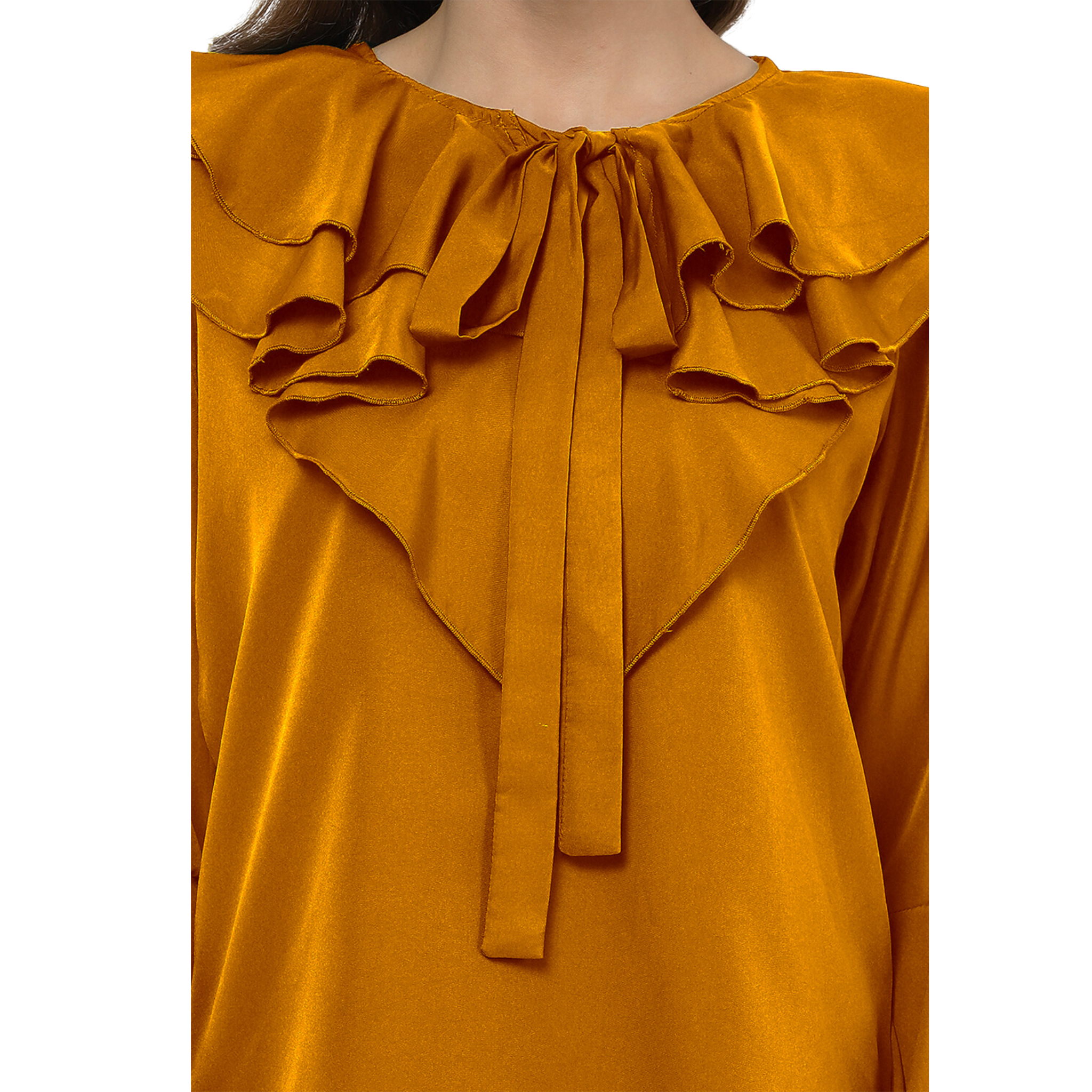 Mustard Flared Top