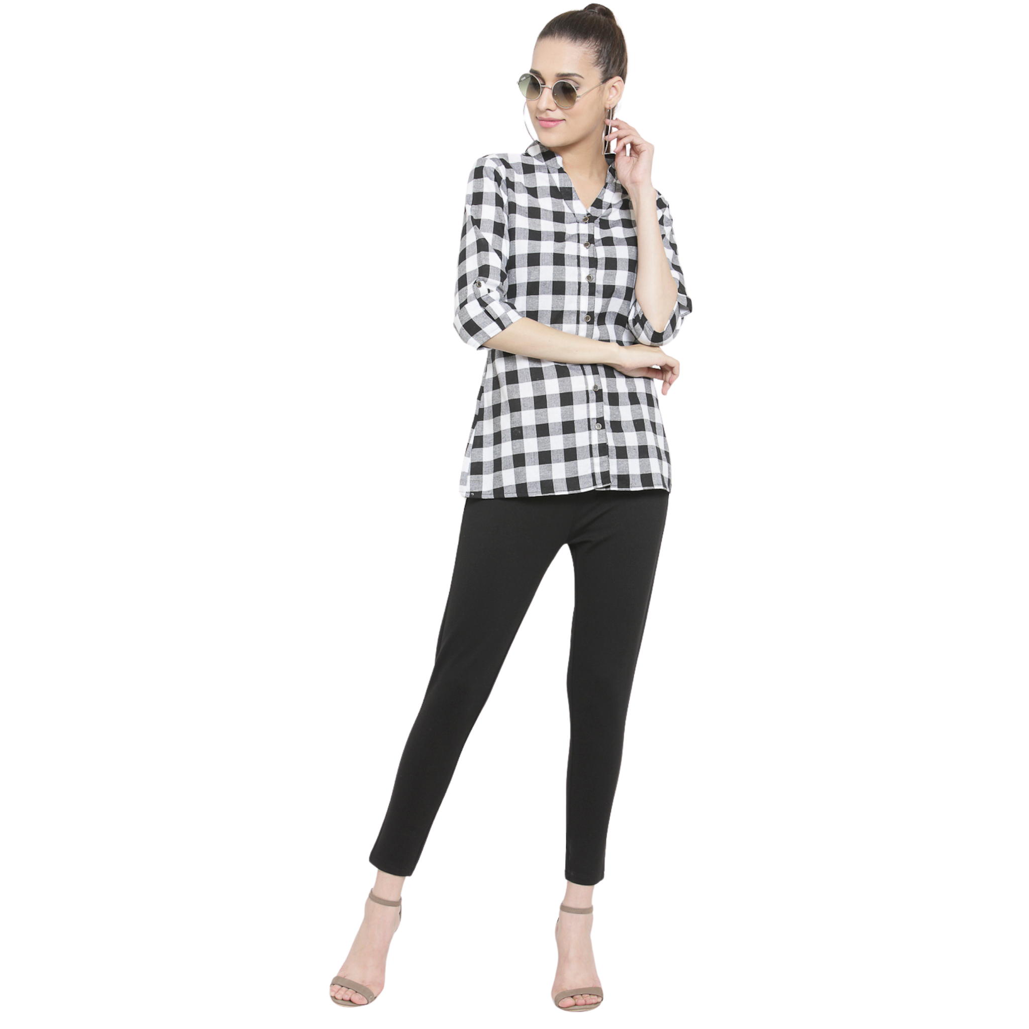 Black Checkered Shirt