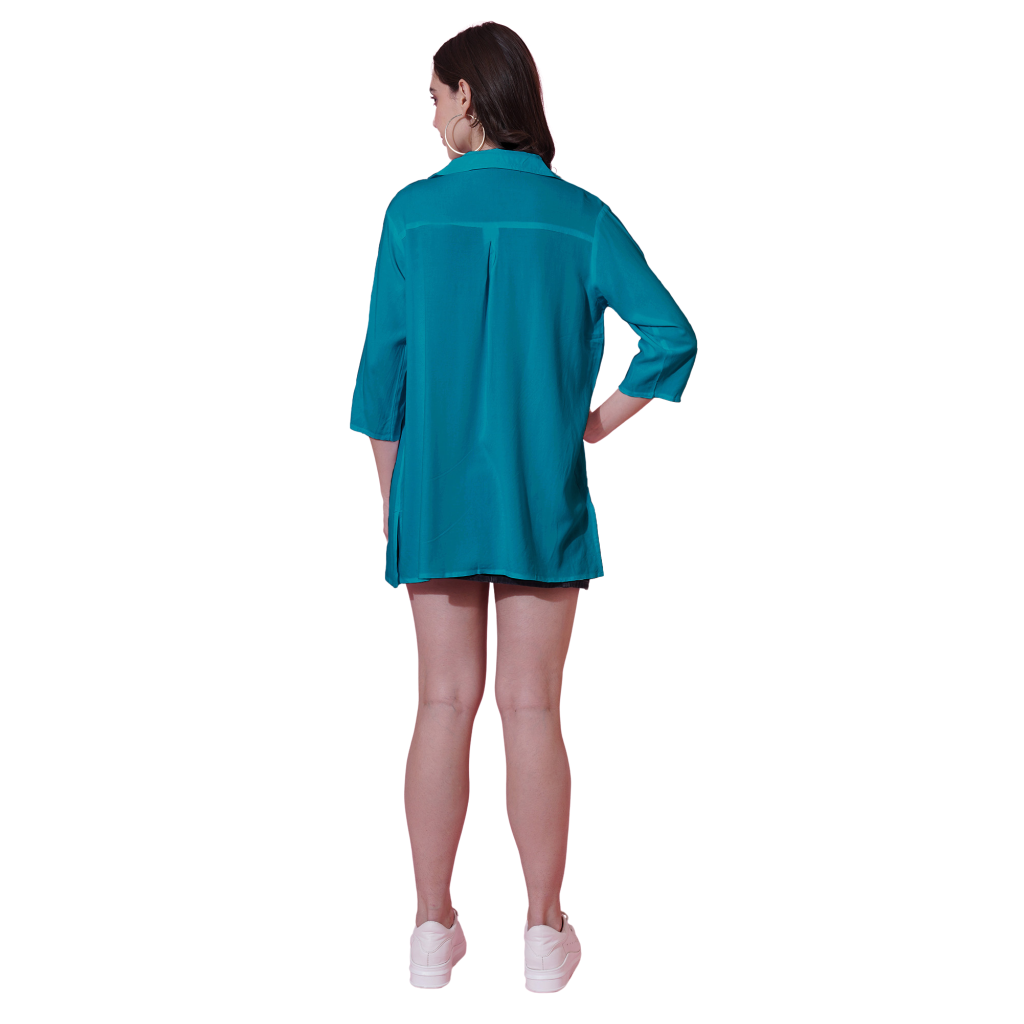 Turquoise Oversize Shirt