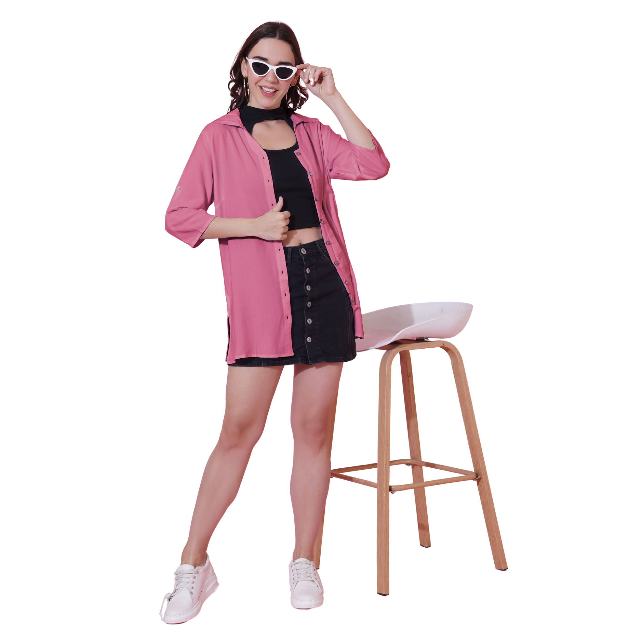 Pink Oversize Shirt