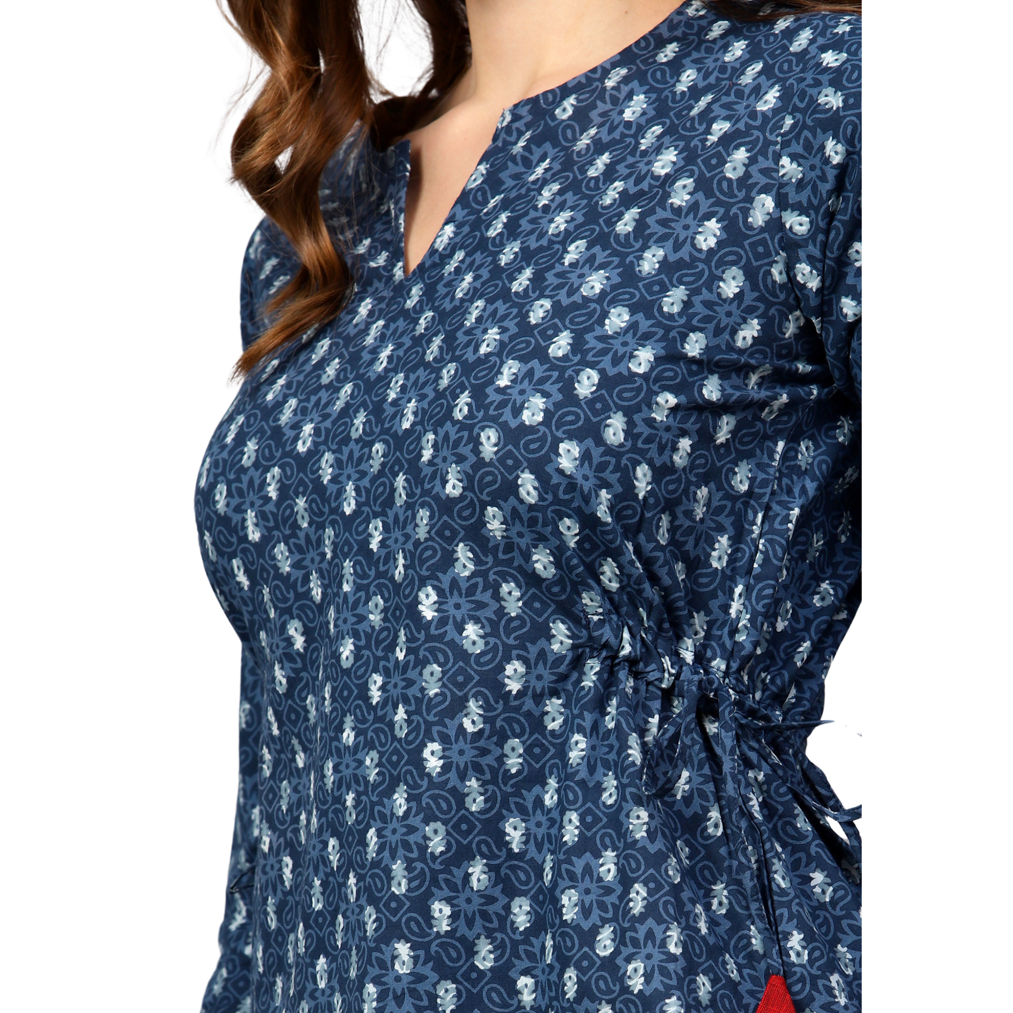 Blue Indigo Hand Block Tunic