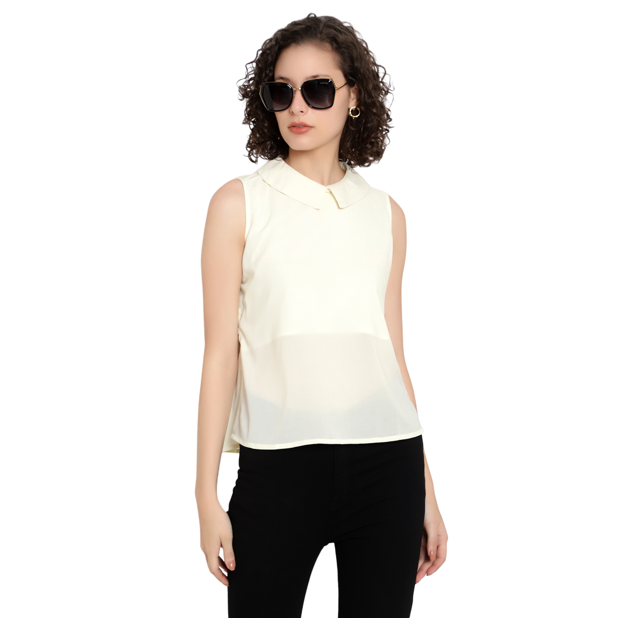 Off-White Georgette Top