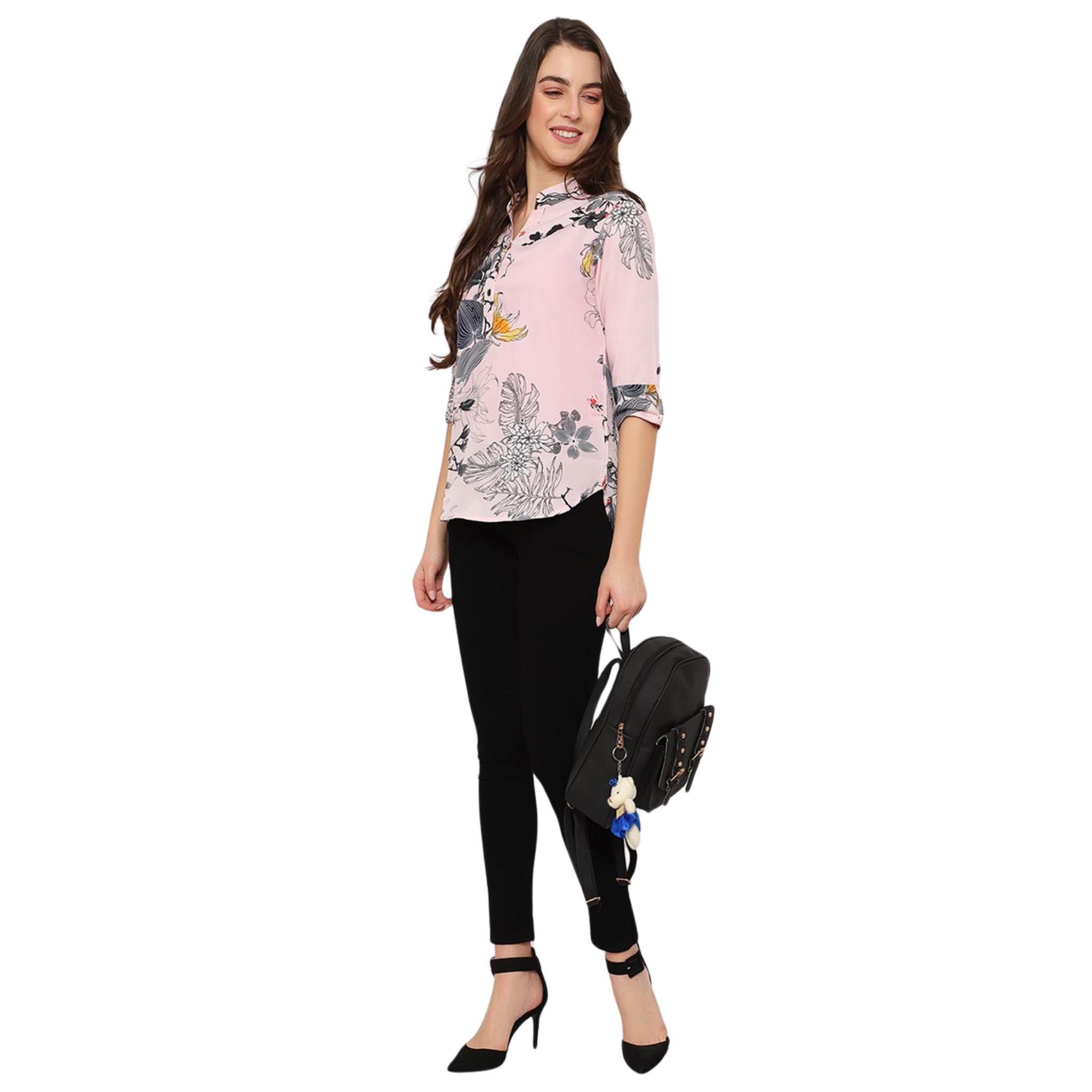 Pink Floral Print Tunic