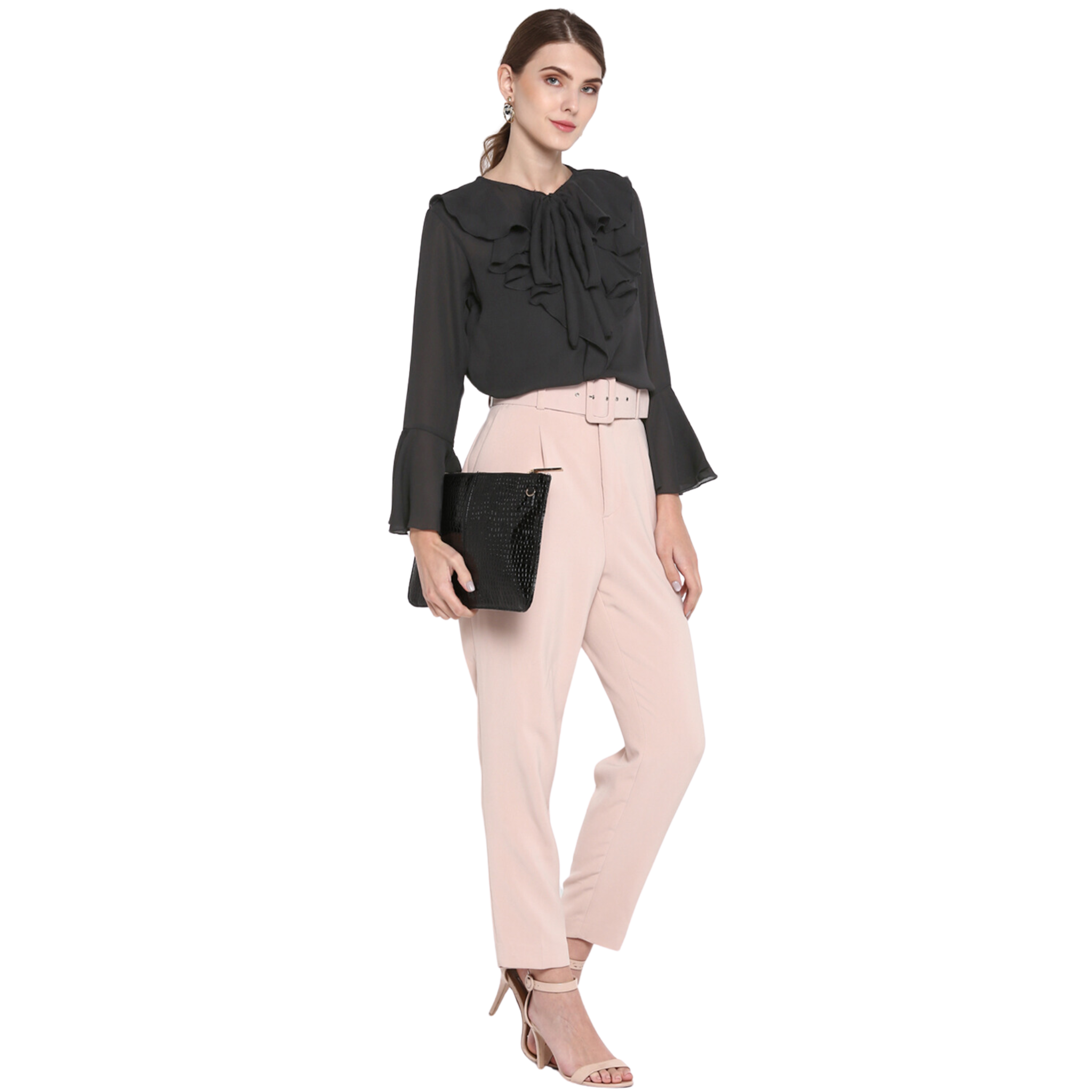 Black Flared Top