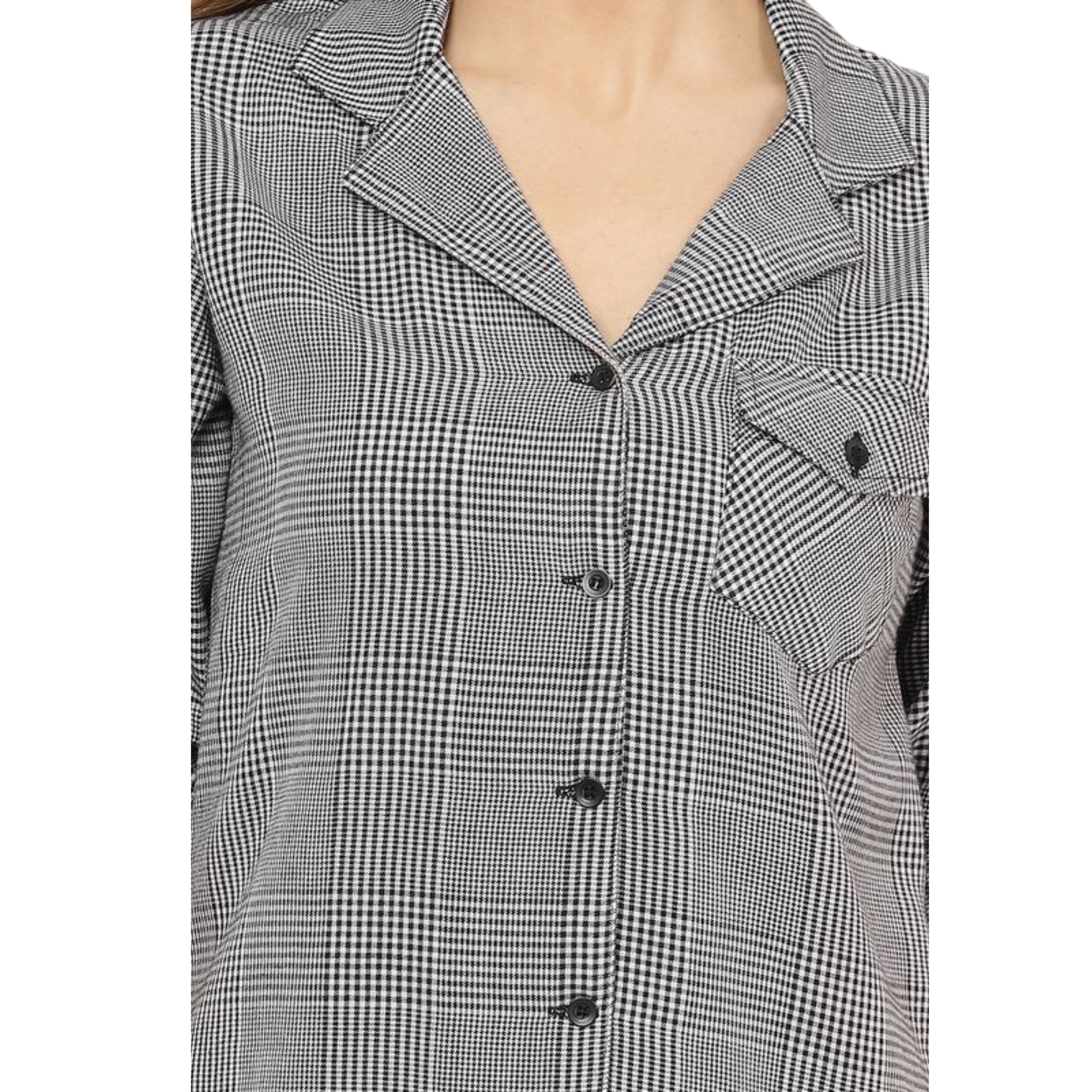 Black And White Classic Checkered Shirt