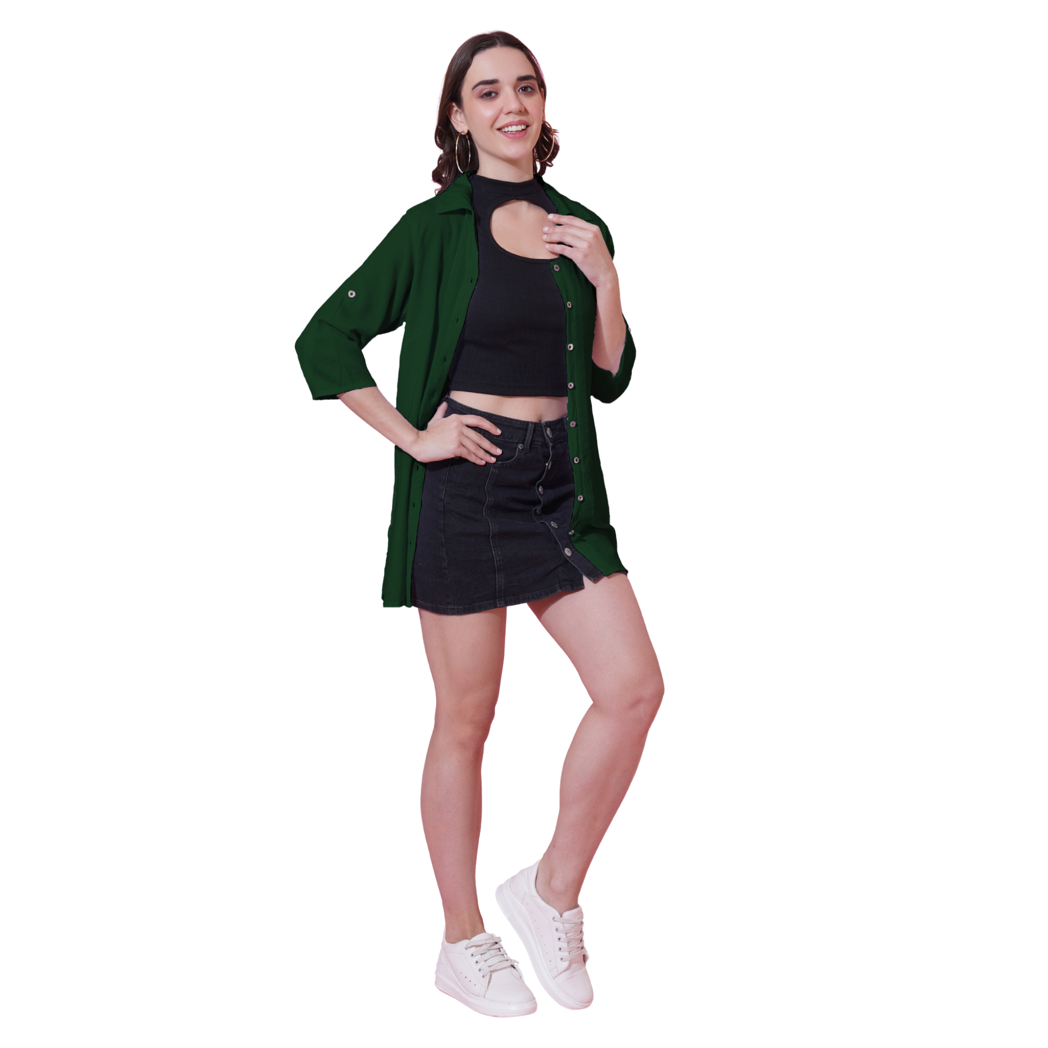 Dark Green Oversize Shirt