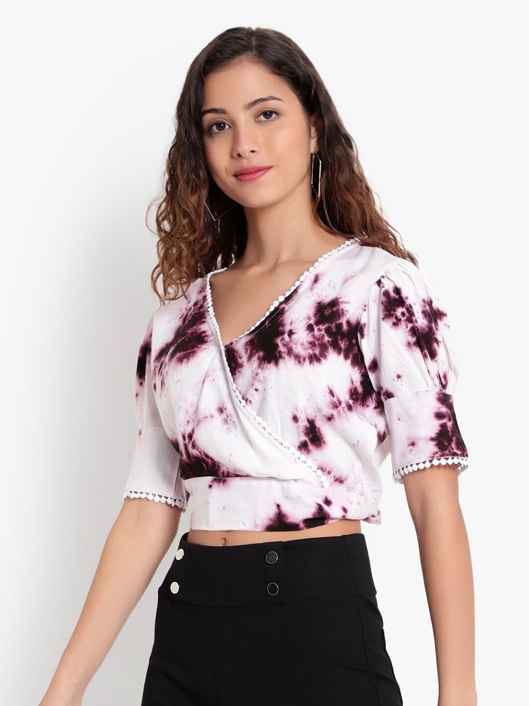 Purple Tie and Dye Top — view 10