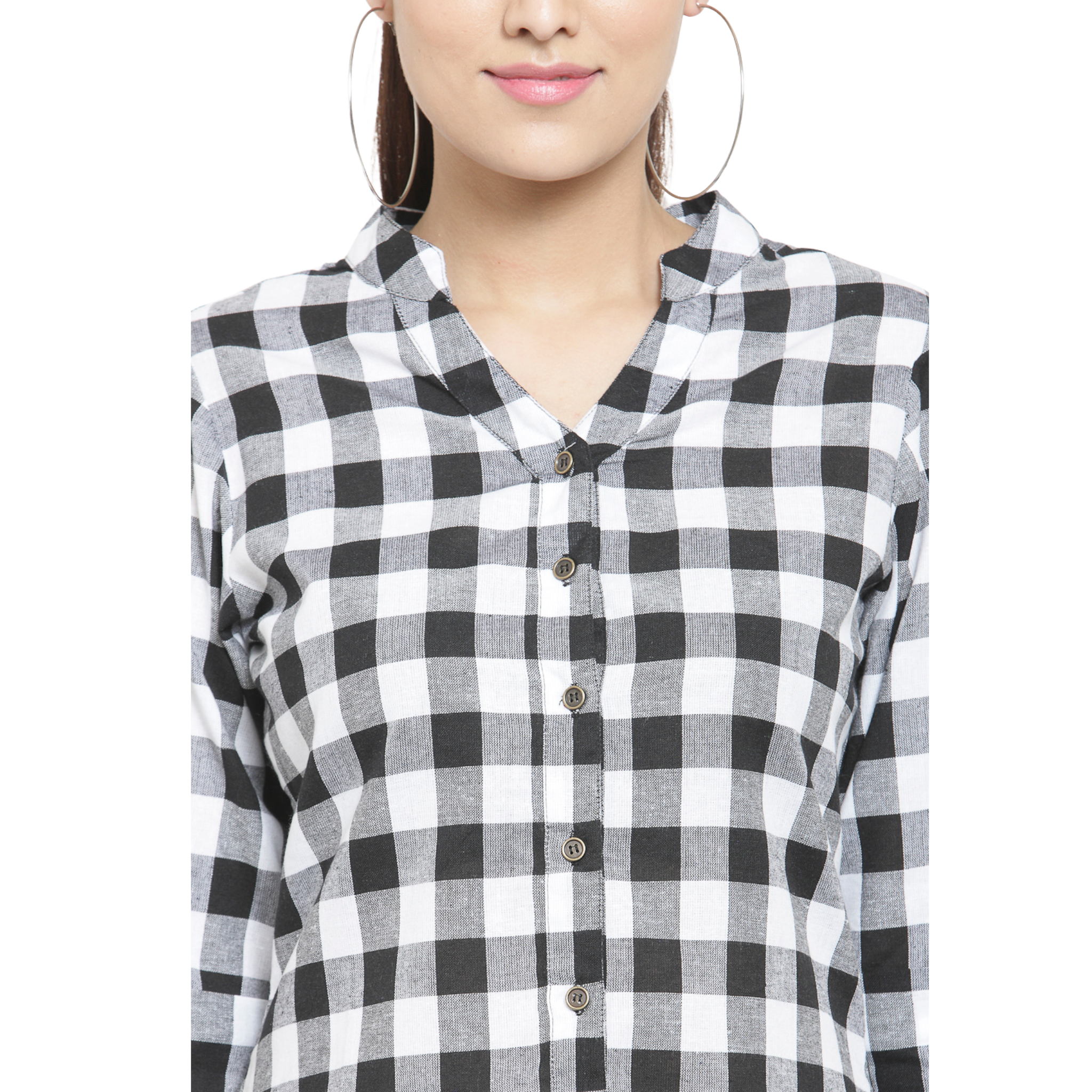 Black Checkered Shirt