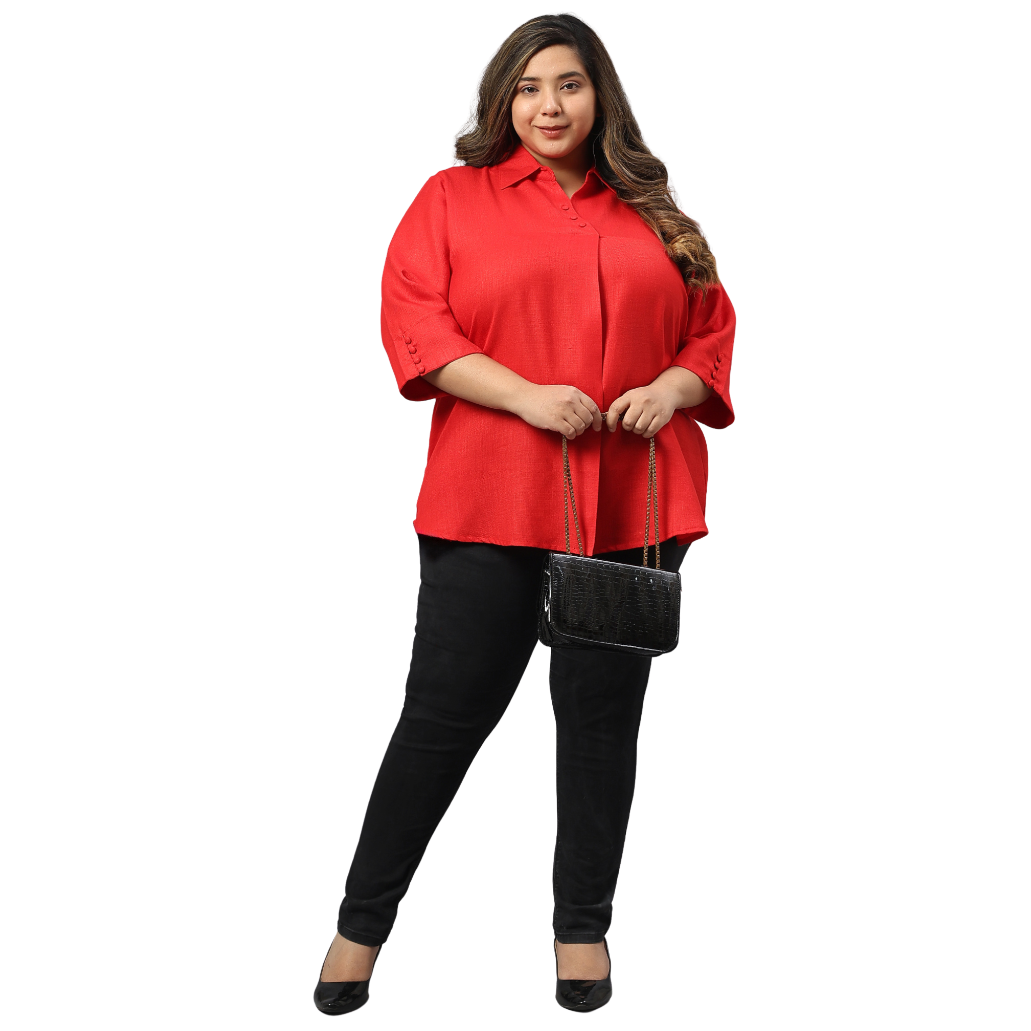 Red Plus Size Tunic