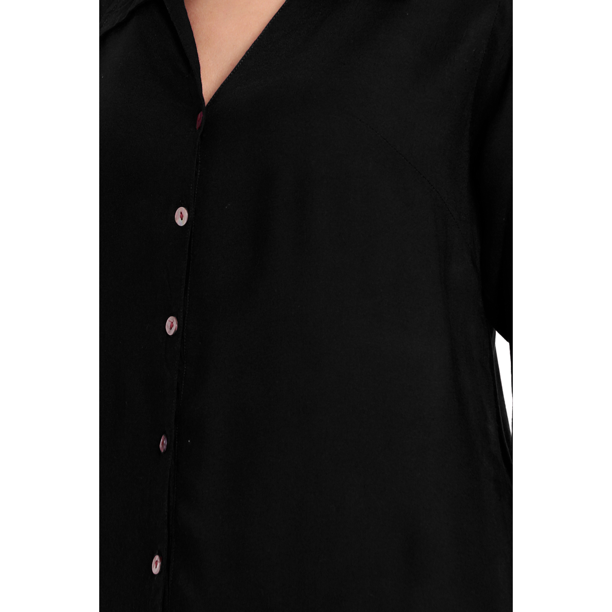 Black Longline Shirt