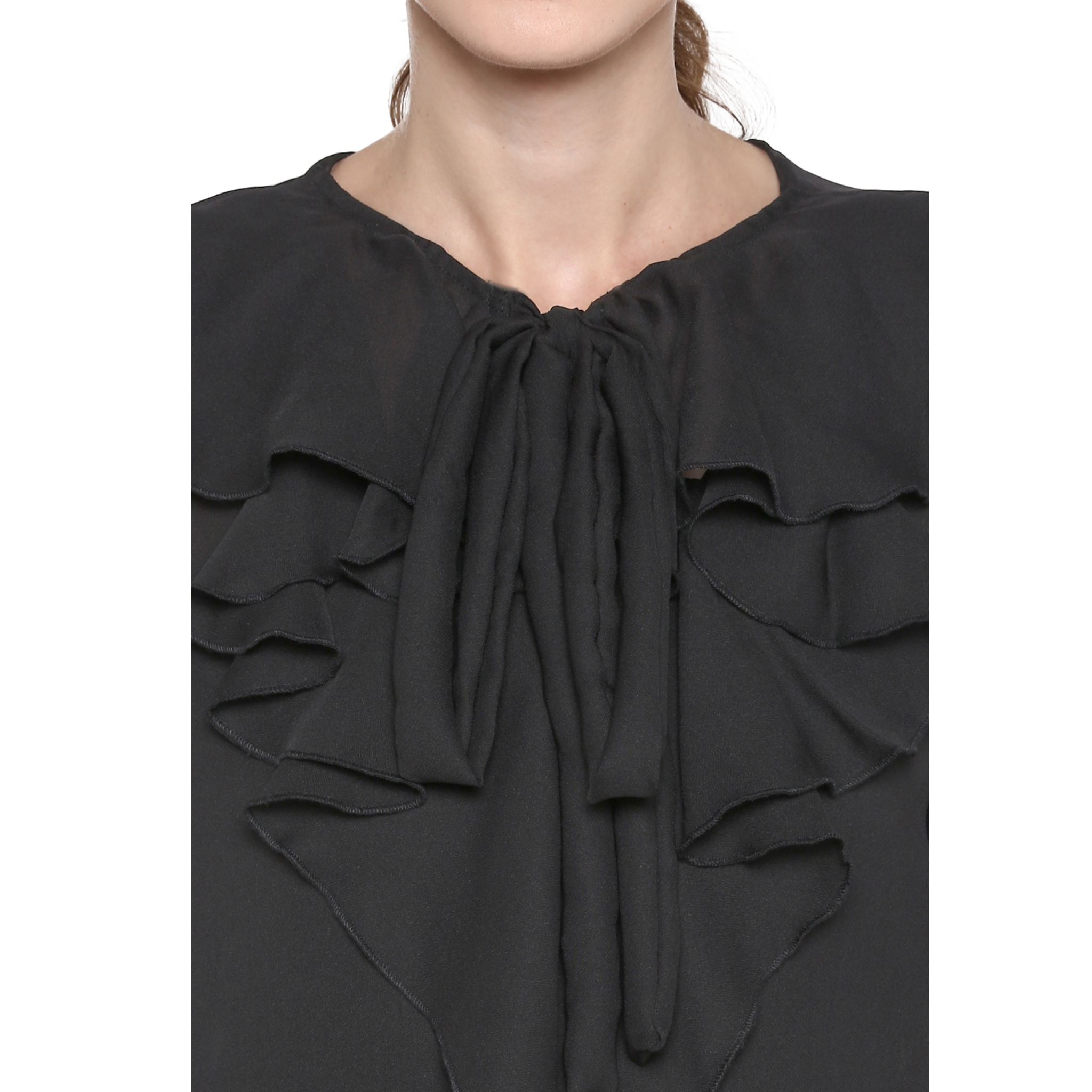 Black Flared Top