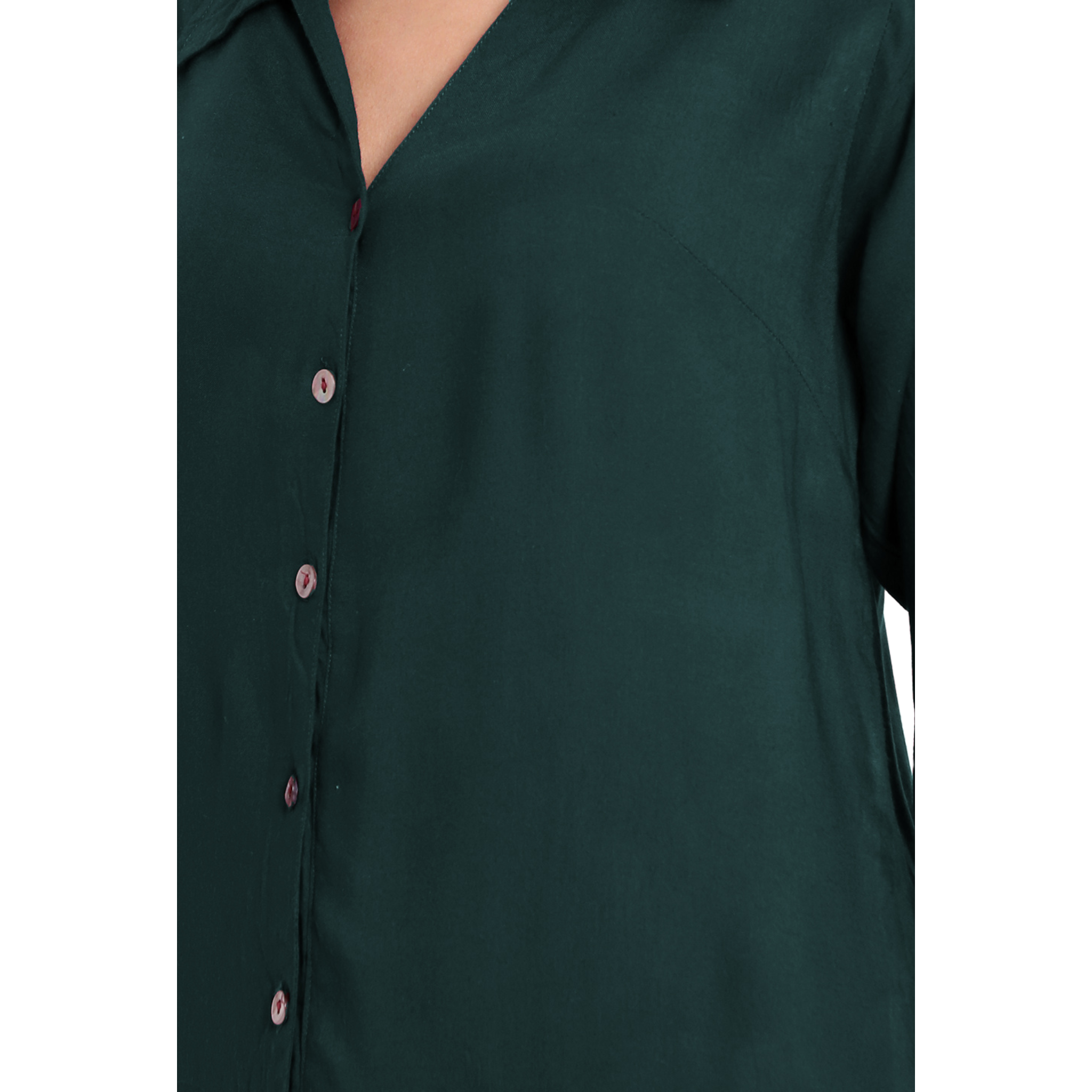 Dark Green Longline Shirt