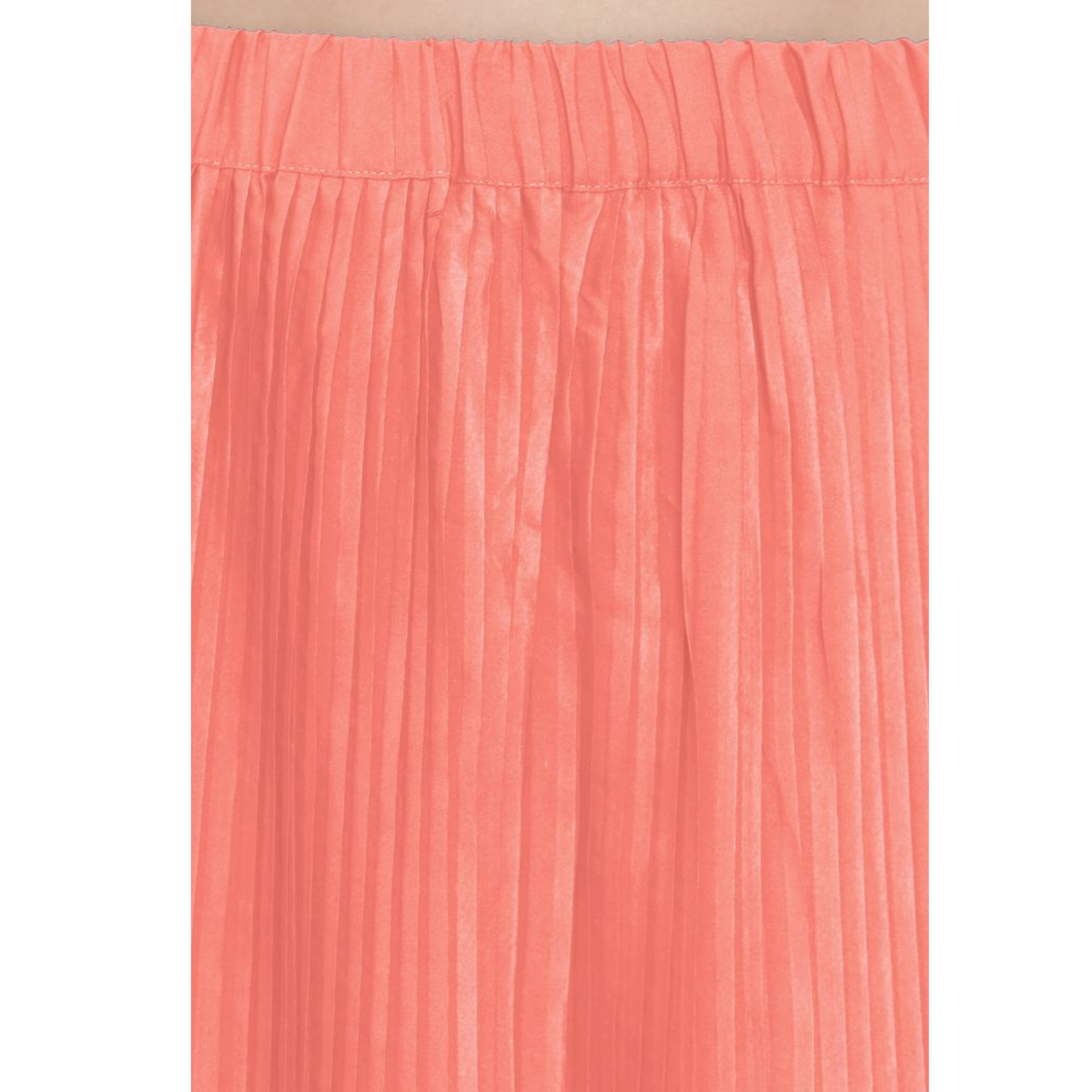 Peach Accordion Pleat Skirt