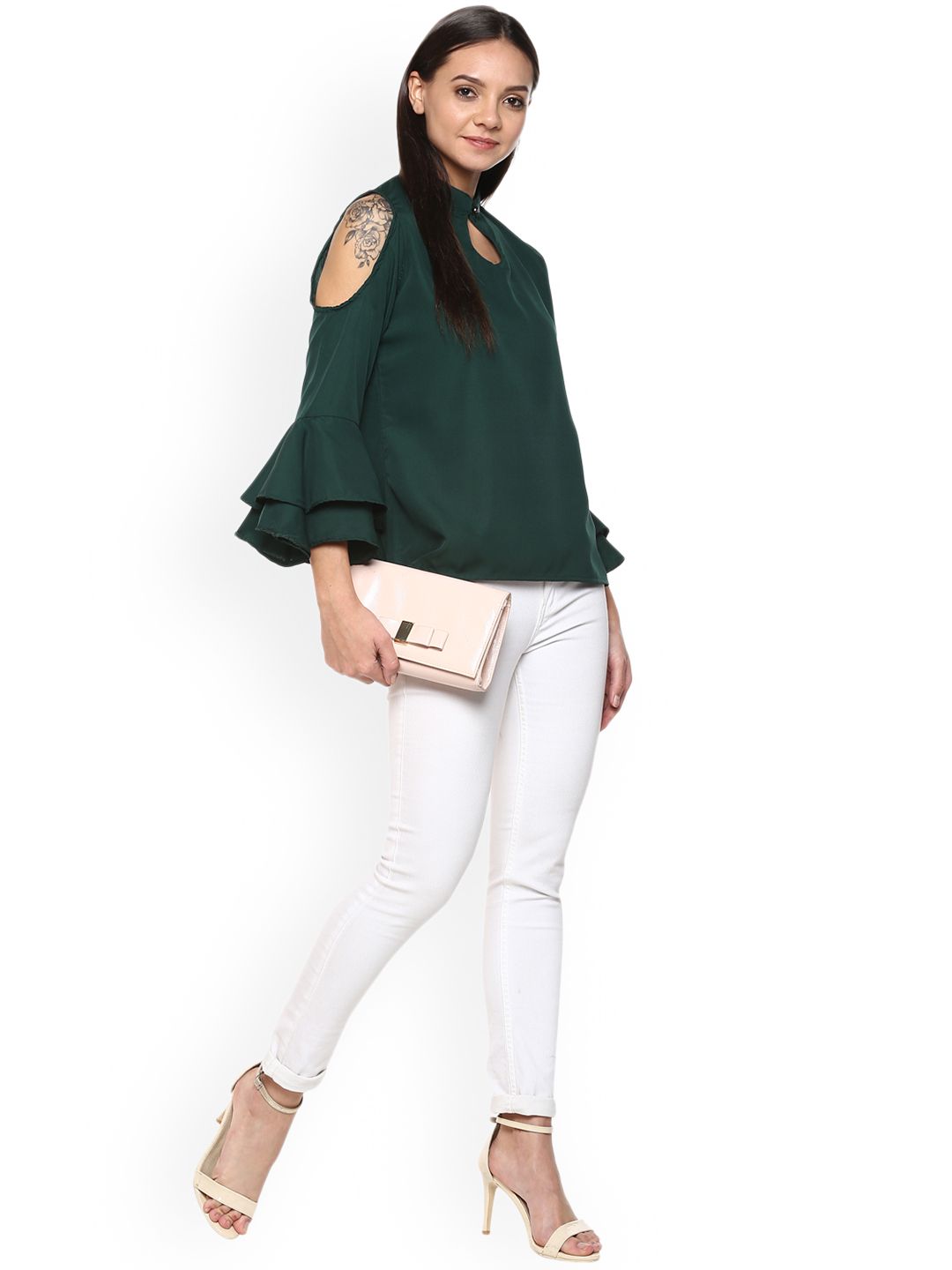 Green Georgette Top — view 5