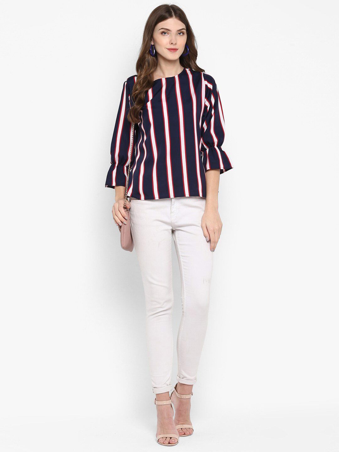 Blue Stripe Top — view 7