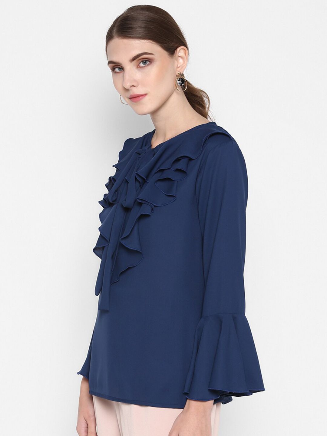 Blue Flared Top — view 4