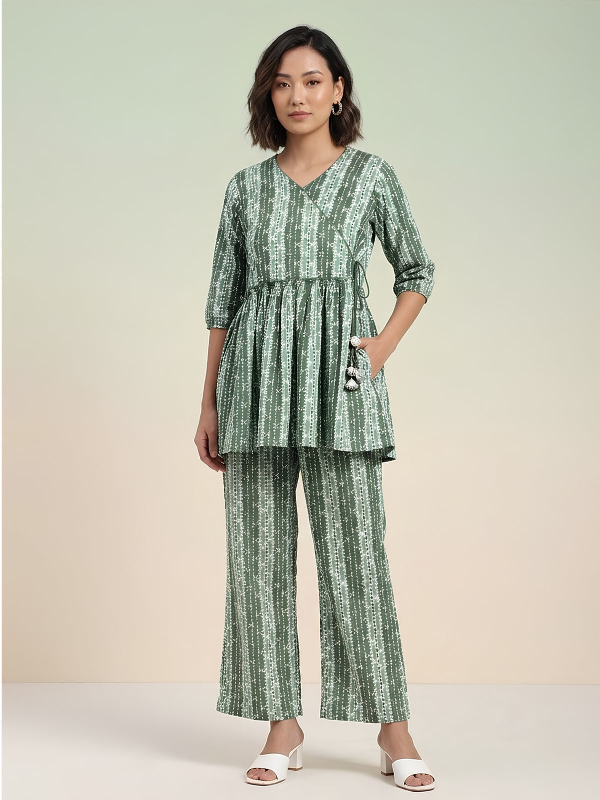 Green Hand Block Co-Ord Set