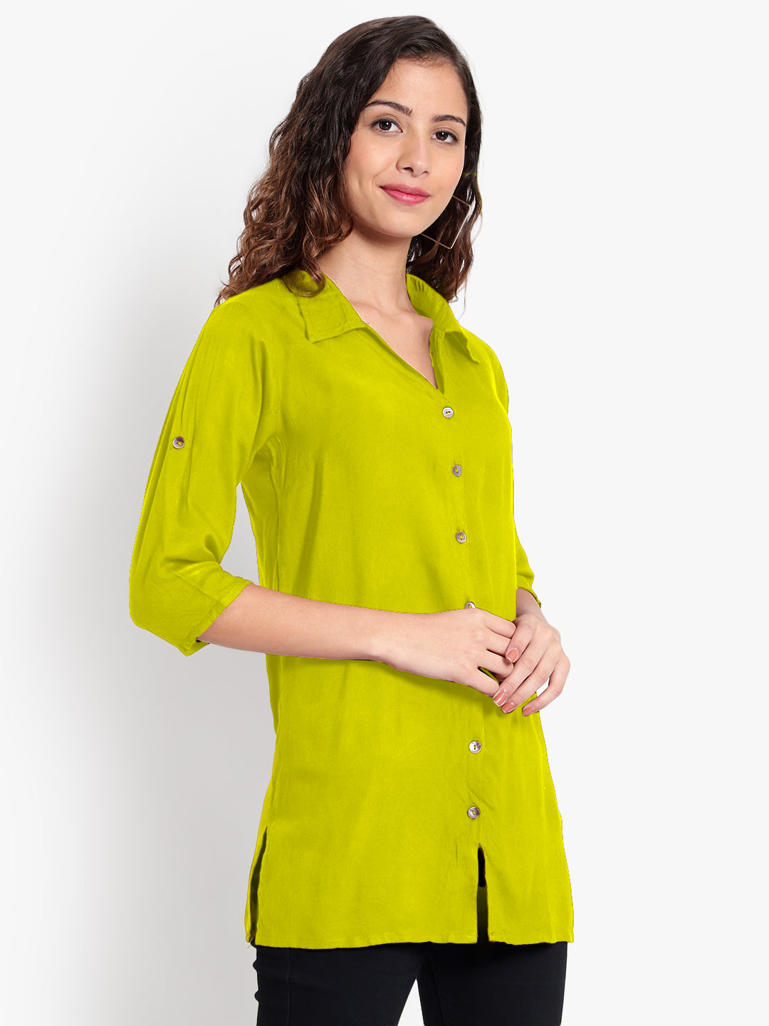 Light Green Longline Shirt