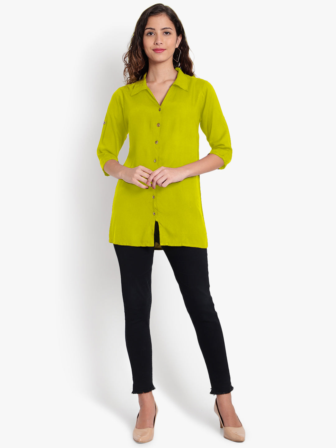Light Green Longline Shirt