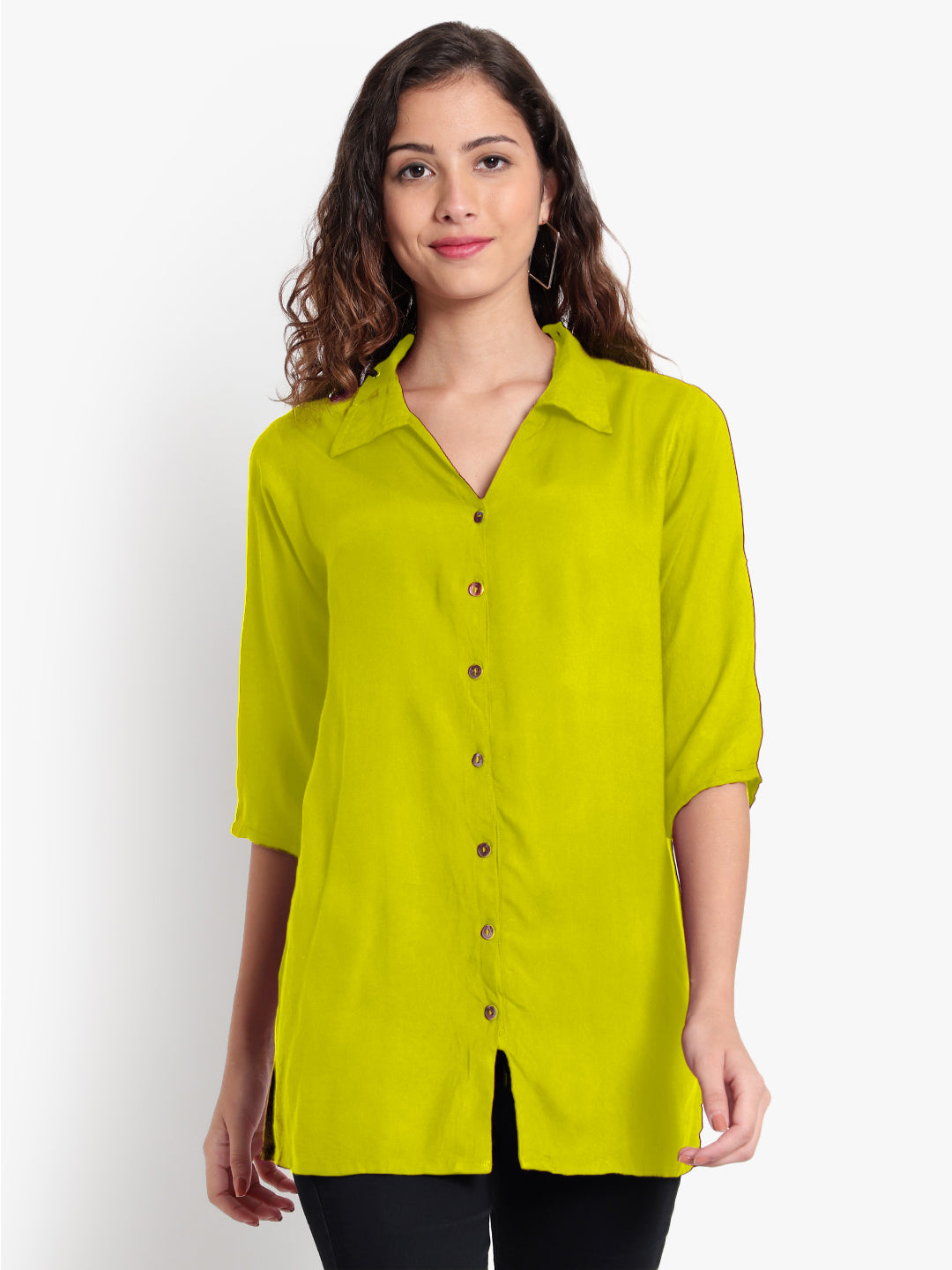 Light Green Longline Shirt