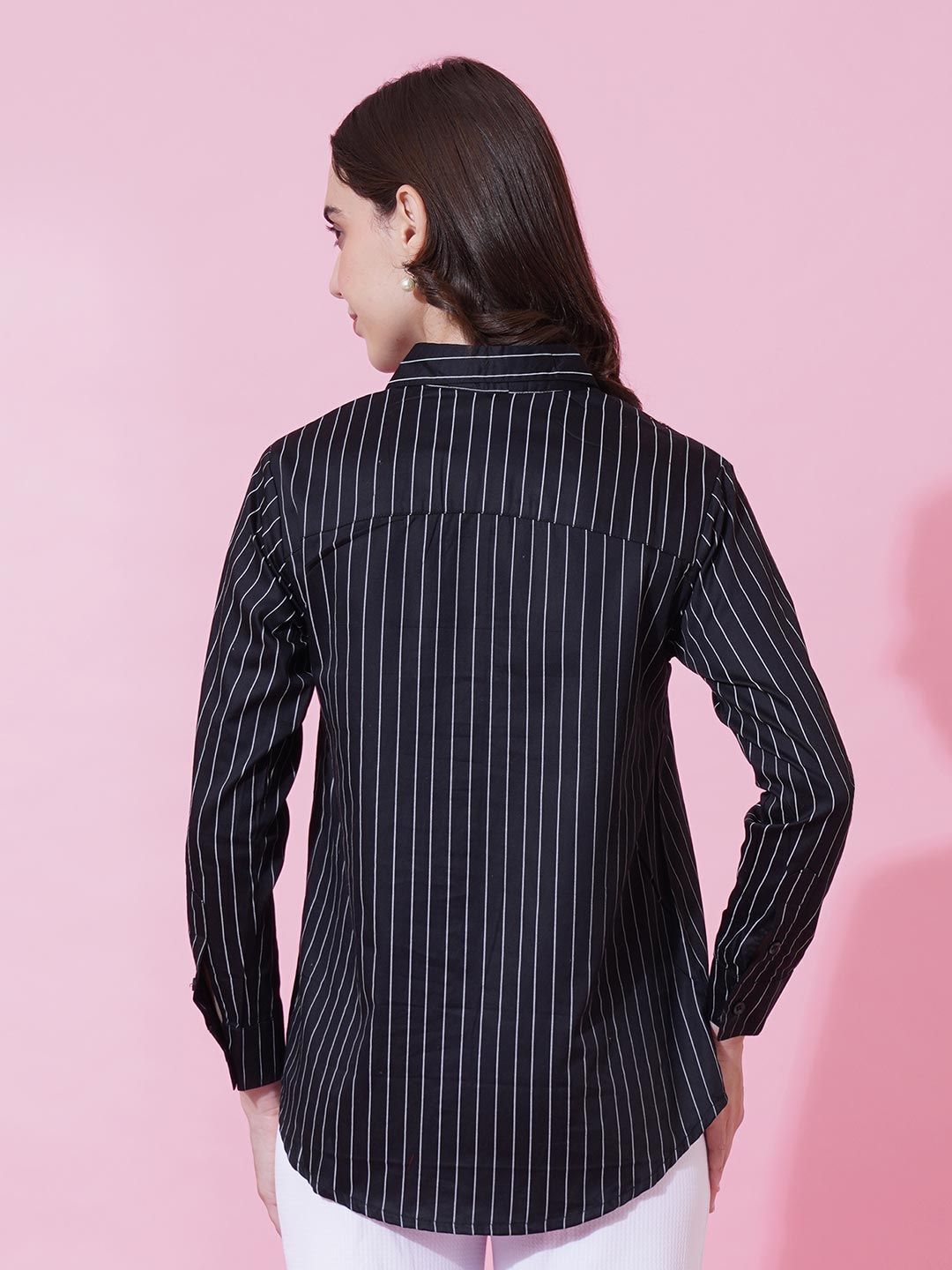 Black Stripe Formal Shirt — view 12